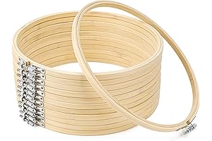 GIEMSON Embroidery Hoop: 10 Inch Ring for Limitless Embroidery Creations