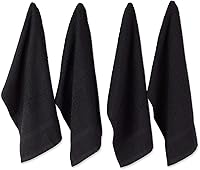 Vista 14 de DII - Juego de toallas para platos, colección Terry básica, diseño waffle, 15 x 26 pulgadas, azul marino sólido, 4 piezas