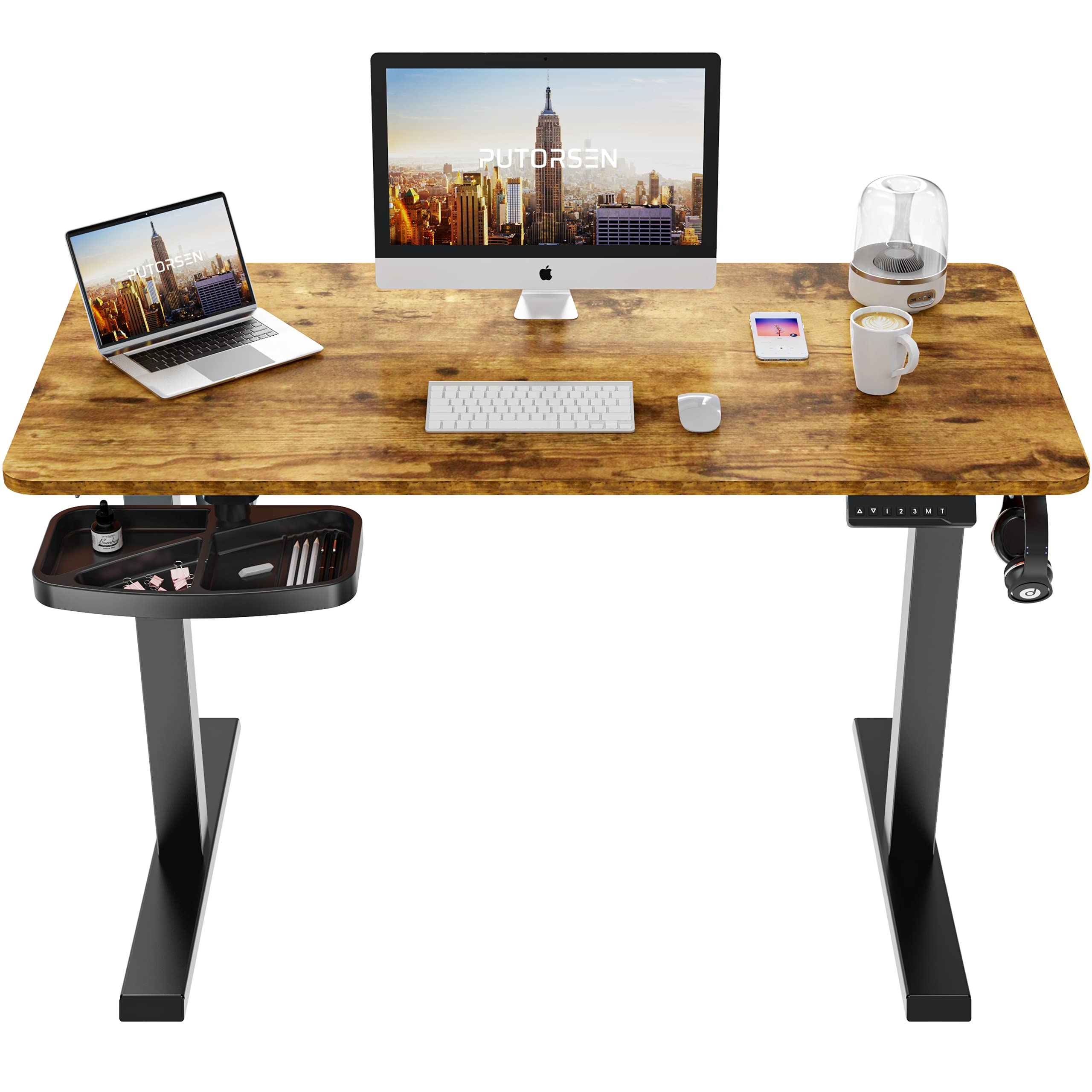 Buy PUTORSEN Electric Height Adjustable Standing Desk, 48 x 24 Inches