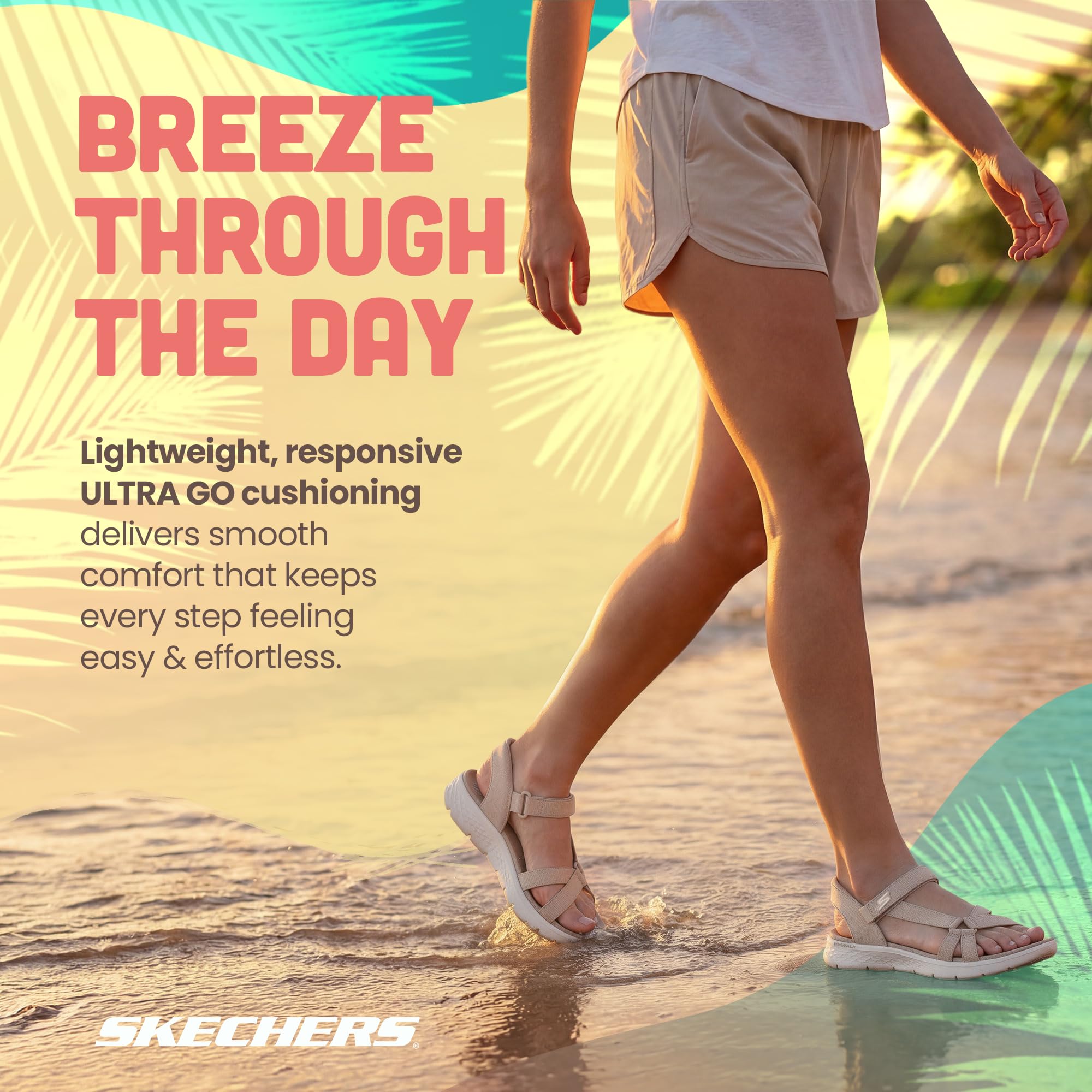 Skechers Kobiety Go Walk Flex Sandal IlluminateSandał