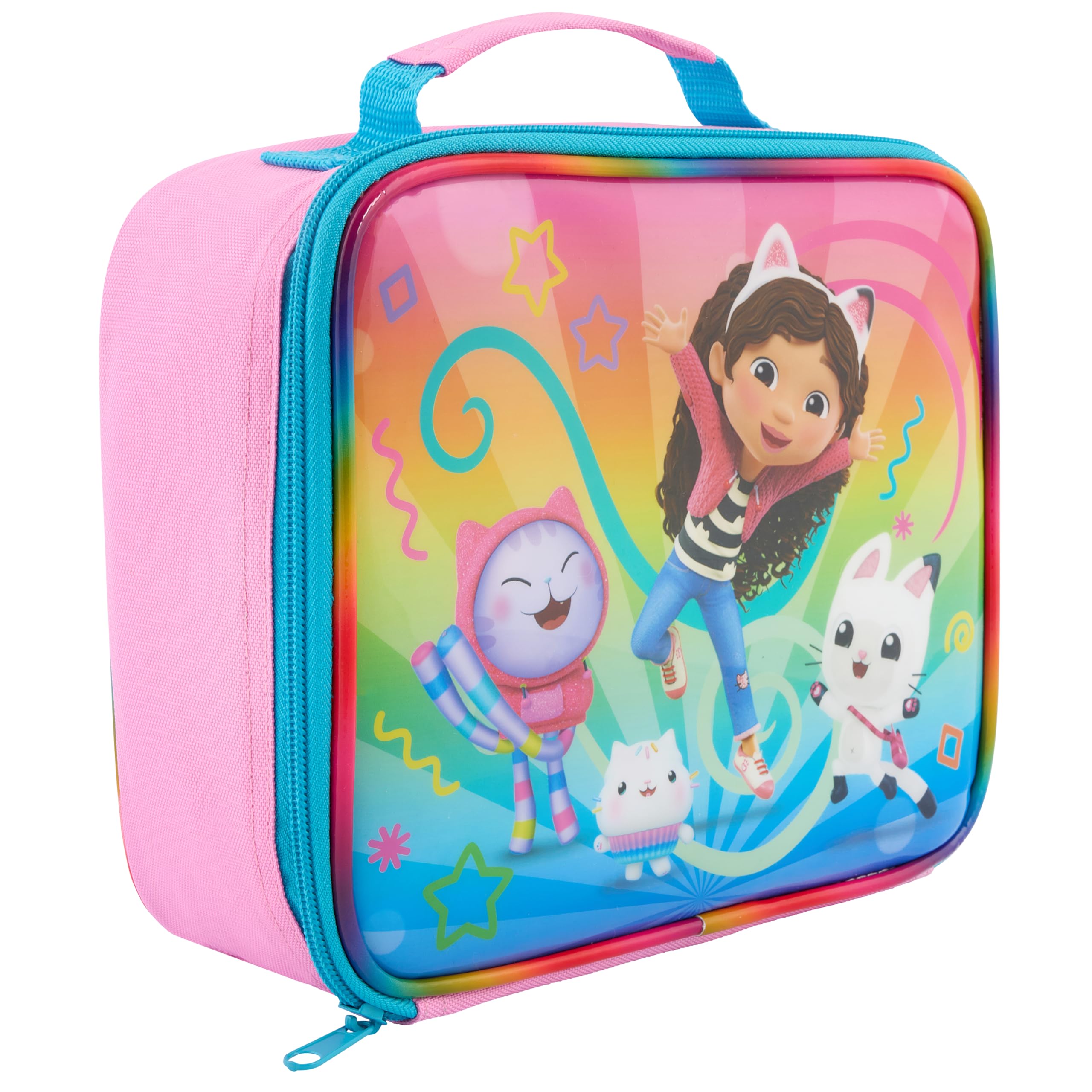 DREAMWORKS GABBY'S DOLLHOUSE Gabby's Dollhouse Lunch Bag, Polyester, Pink