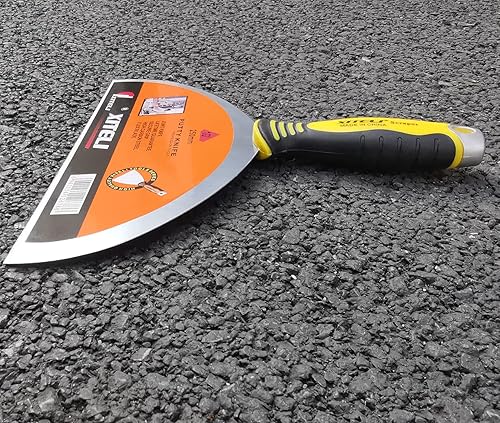 Miniatura 4 de ESreake Raspador de masilla grande cuchillos de masilla de acero inoxidable de 10 pulgadas con mango ergonómico de plástico para pegar pintura de