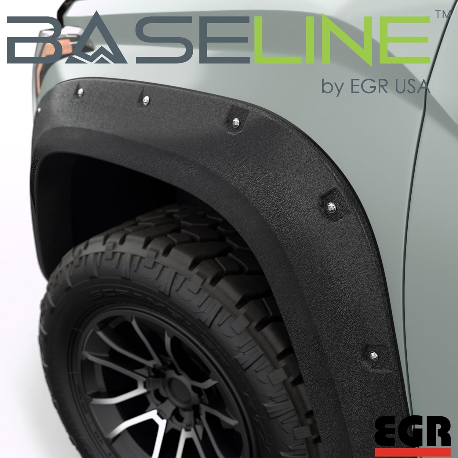 EGR BLF1011 Baseline Flarez Bolt-on Style Fender Flares, Textured Black Finish, Compatible with Select Toyota Tundra Models