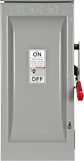 Siemens HF323NR 100-Amp 3 Pole 240-volt 4 Wire Fused Heavy Duty Safety Switches, Color