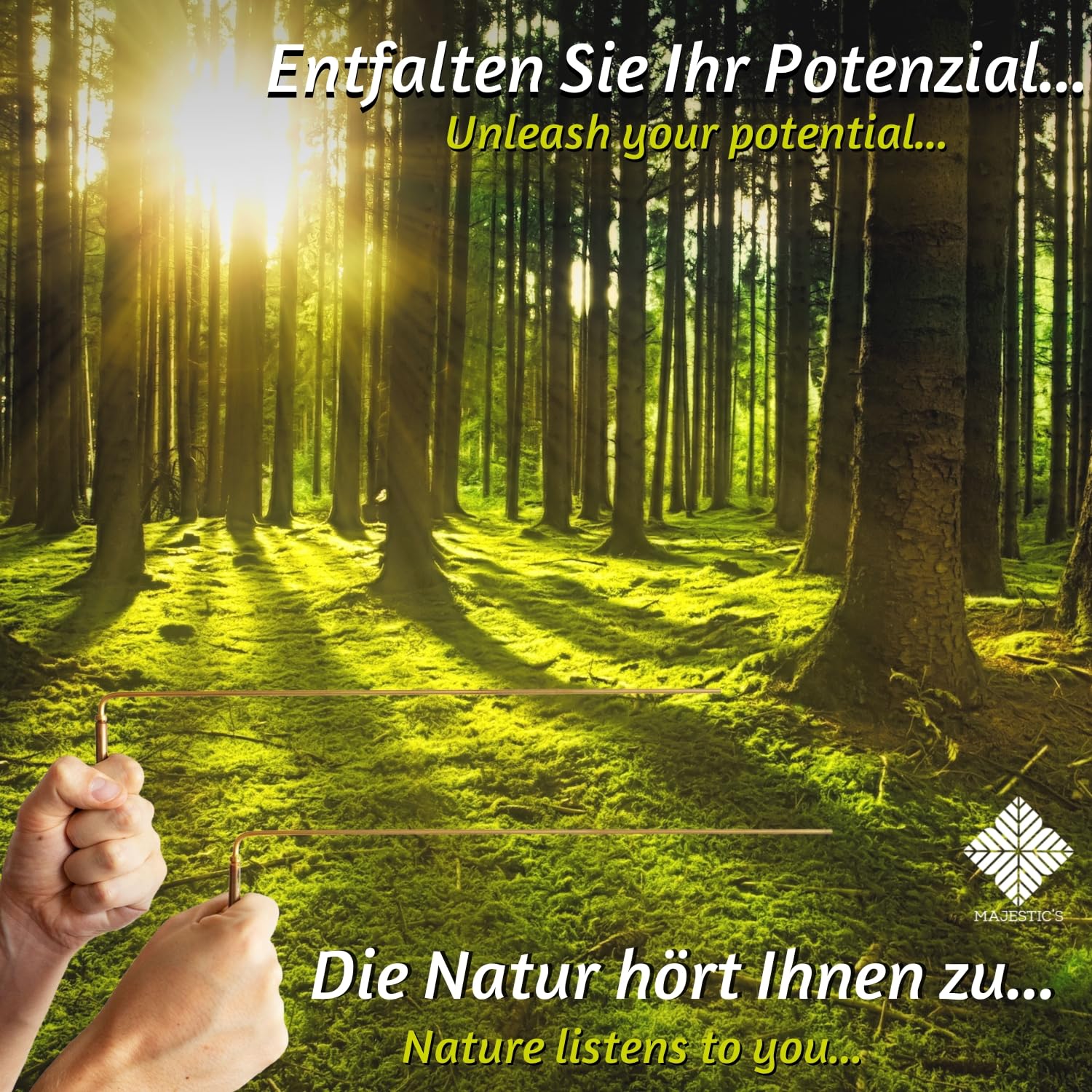 Wünschelrute messing und kupfer PREMIUM/Radiästhesie dowsing rods - Wasseradern aufspüren