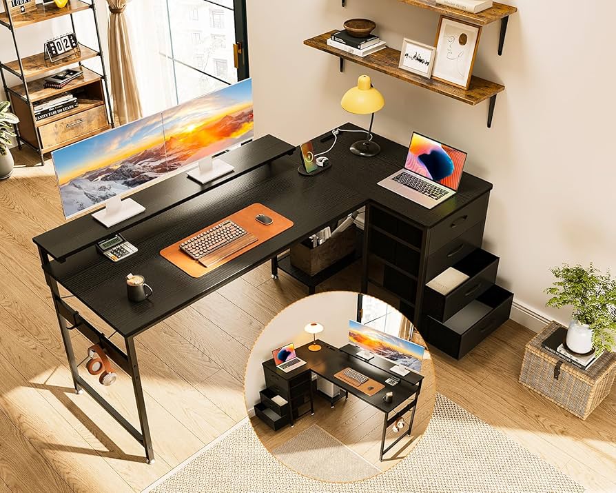 ODK パソコンデスク  l字デスク コンセント付き 幅160×奥行80cm 81hwhhUa-ZL._UF894,1000_QL80_.jpg