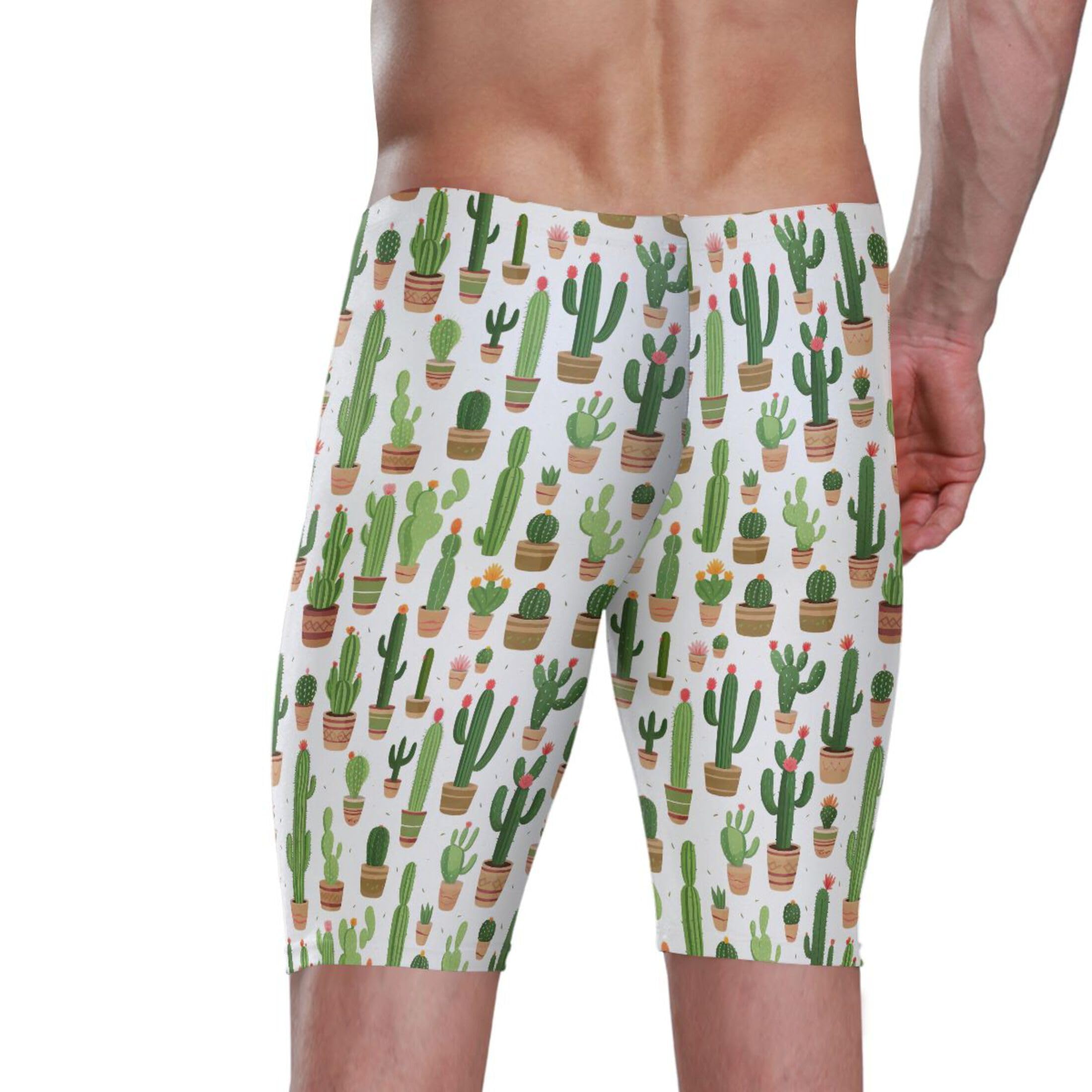 UMIRIKO Cactus Cute Men's Swim Jammers Swimsuit M B0402412