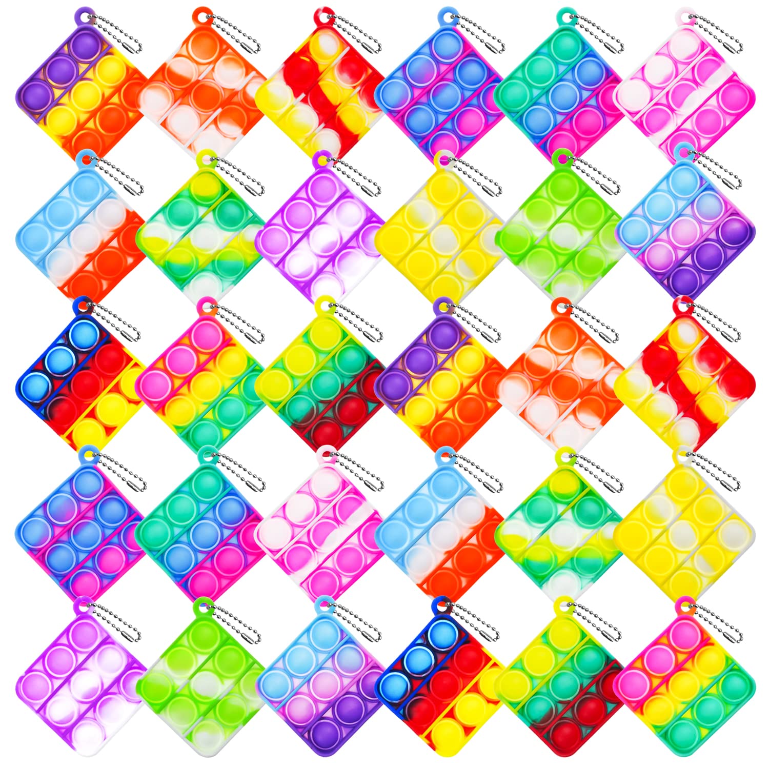 Buy Widiso 30Pcs Mini Pop It Fidget Toys Mini Pop Push Its Bulk Bubble