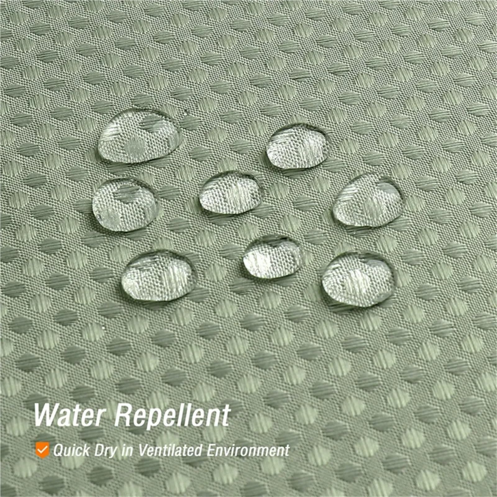 Duschvorhang 2 Stück wasserdichter, Schlichter Waffel-Duschvorhang, einfarbig, Polyester mit Haken, Badezimmer-Trennwand