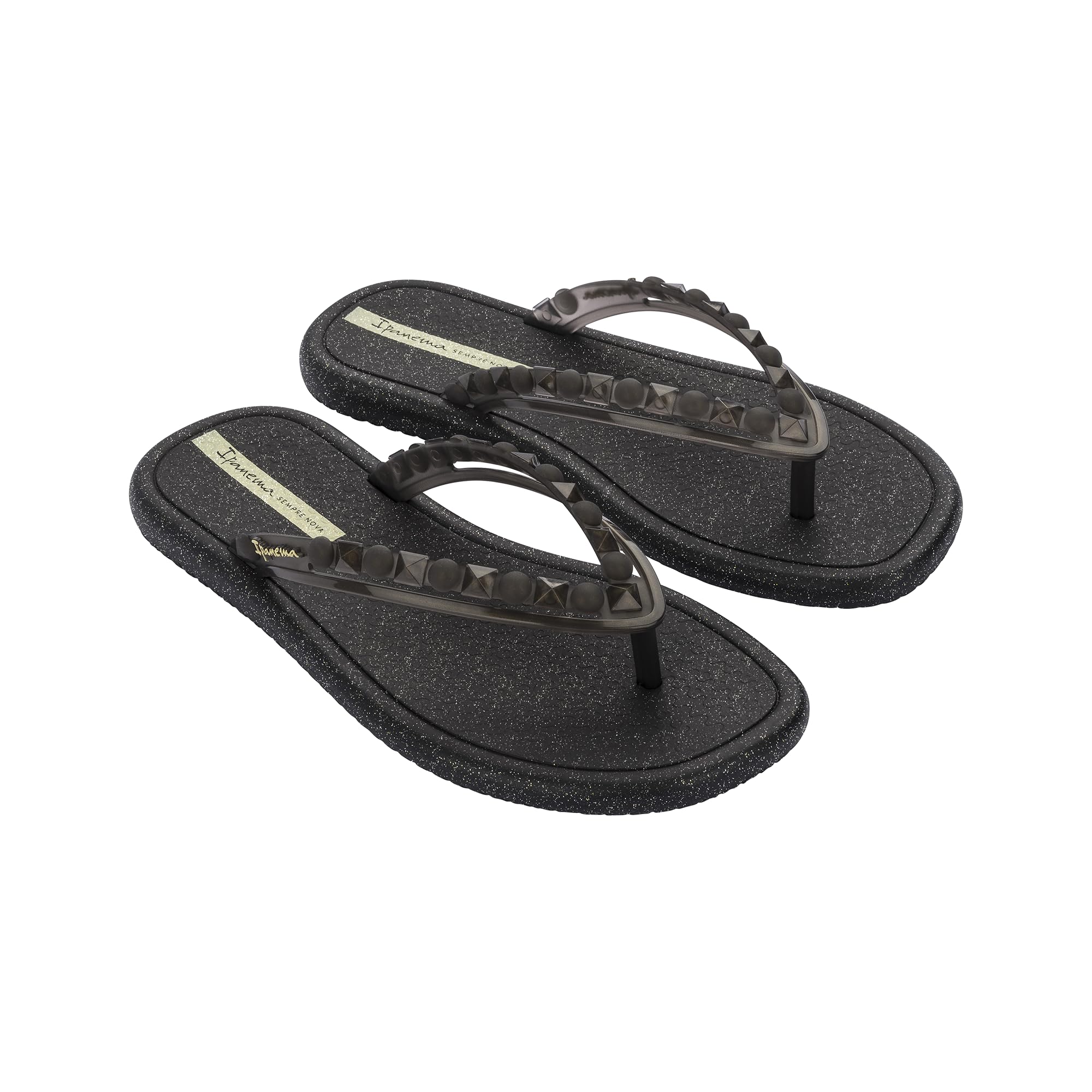 Ipanema Women's MEU SOL MAIS AD Flip Flop, Black/Pearly Black, 37 EU, Black Pearly Black, 5 UK