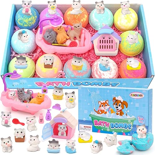 Miniatura 8 de Bombas de baño para niños con sorpresa en el interior para niñas, niños pequeños, bombas de baño orgánicas para niños con juguetes en el interior,