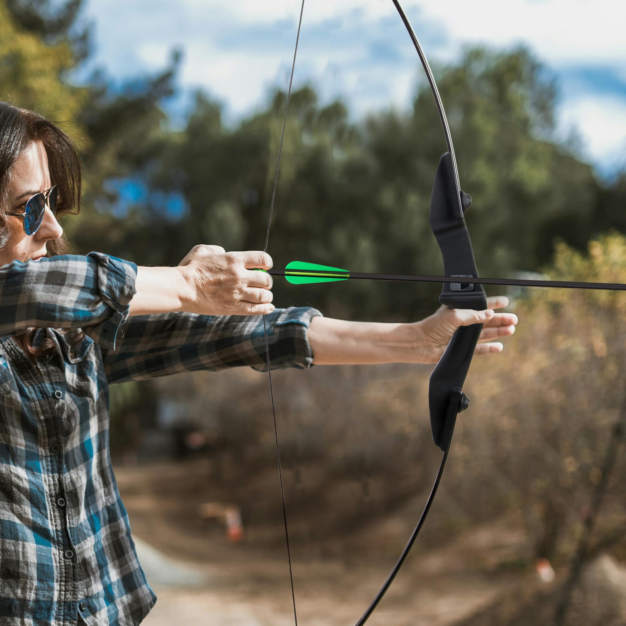 18 Stück Carbonpfeile 30 Zoll mit abnehmbaren Pfeilen für Jugend und Erwachsene, Bogenschießübungen, Bögen und Pfeile für Outdoor-Training