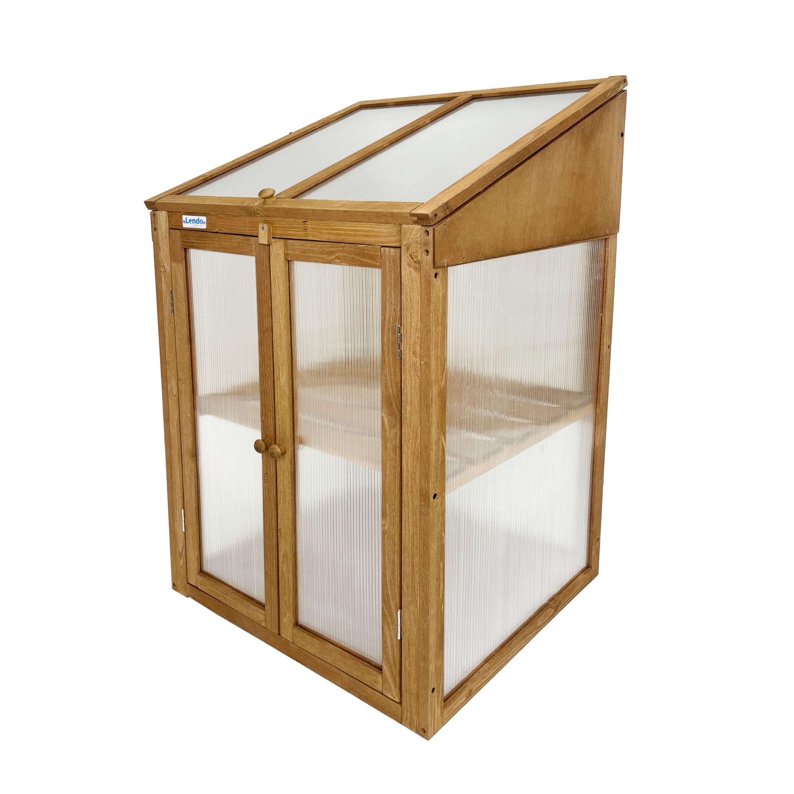 Szklarnia 60x49x97,5 cm Drewno świerkowe PC Brązowy