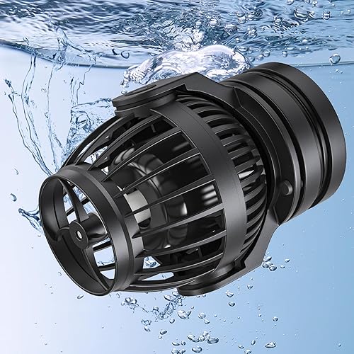 Uniclife Fabricante de ondas de acuario de 2100 GPH para tanques de peces de 60 a 120 galones, bomba de circulación ajustable con controlador y