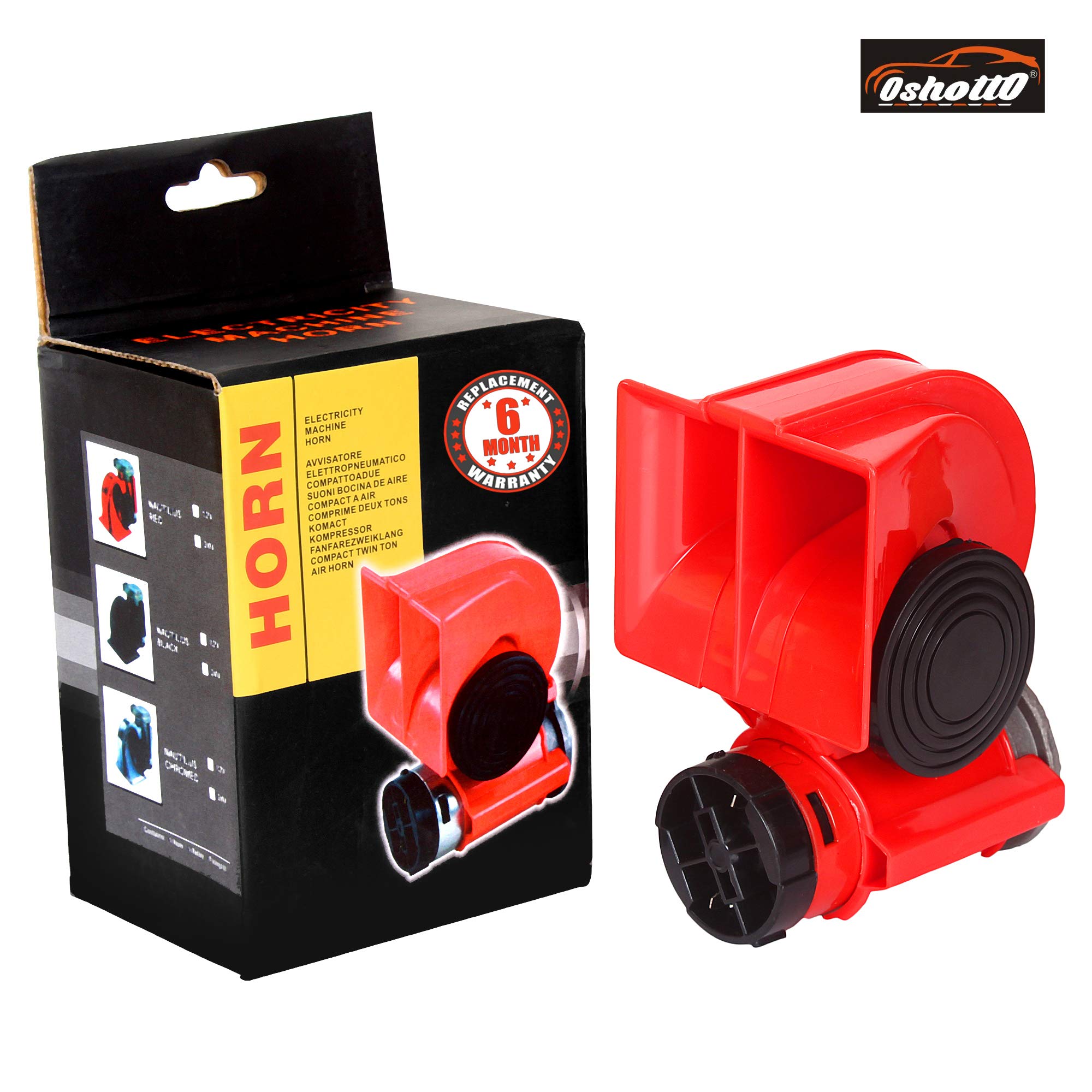 Oshotto Nautilus Pressure Twin Air Horn Compatible with Honda Brio