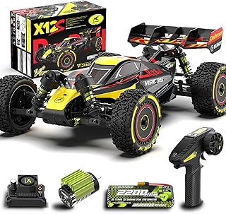 RLAARLO 1/12 Brushless RC Cars for Adults, Max 50 MPH Fast RC Buggy, All Terrain High Speed Remote Control Car Hobby Off-Road RC Truck 4x4 Monster Trucks with 3S Battery