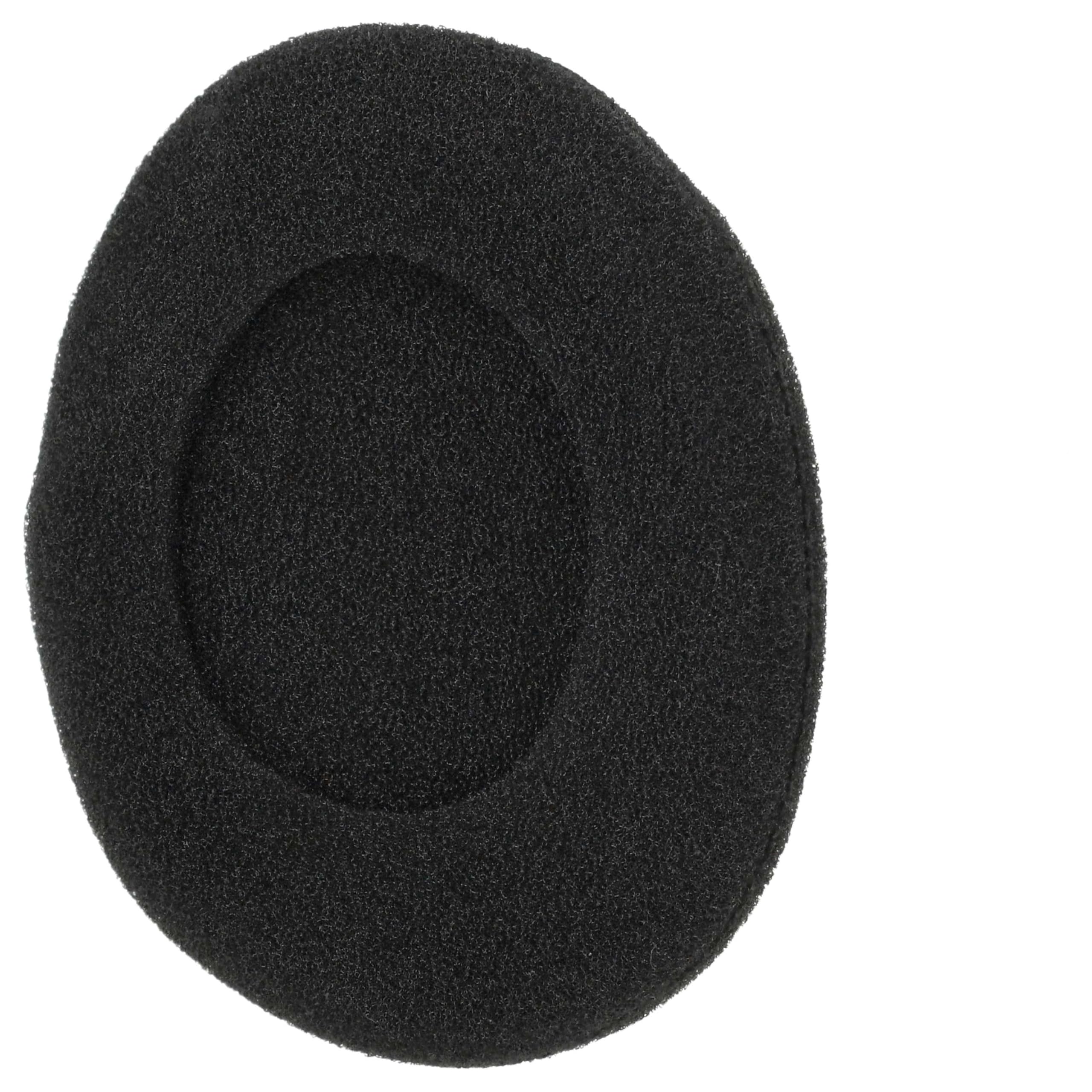 vhbw 20x Ohrpolster kompatibel mit Sennheiser PX80 | PX90, PX300 Kopfhörer Headset, Schaumstoff Schwarz, Matt