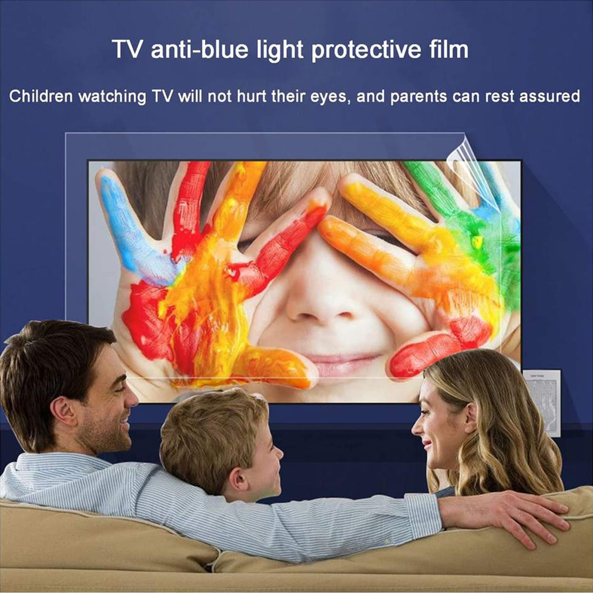 Pellicola protettiva anti luce blu per TV da 65 pollici, antigraffio/antiriflesso/filtro luce blu che allevia l'affaticamento degli occhi - Diverse dimensioni / 65 pollici 14(58 pollici 1269 x 721 mm