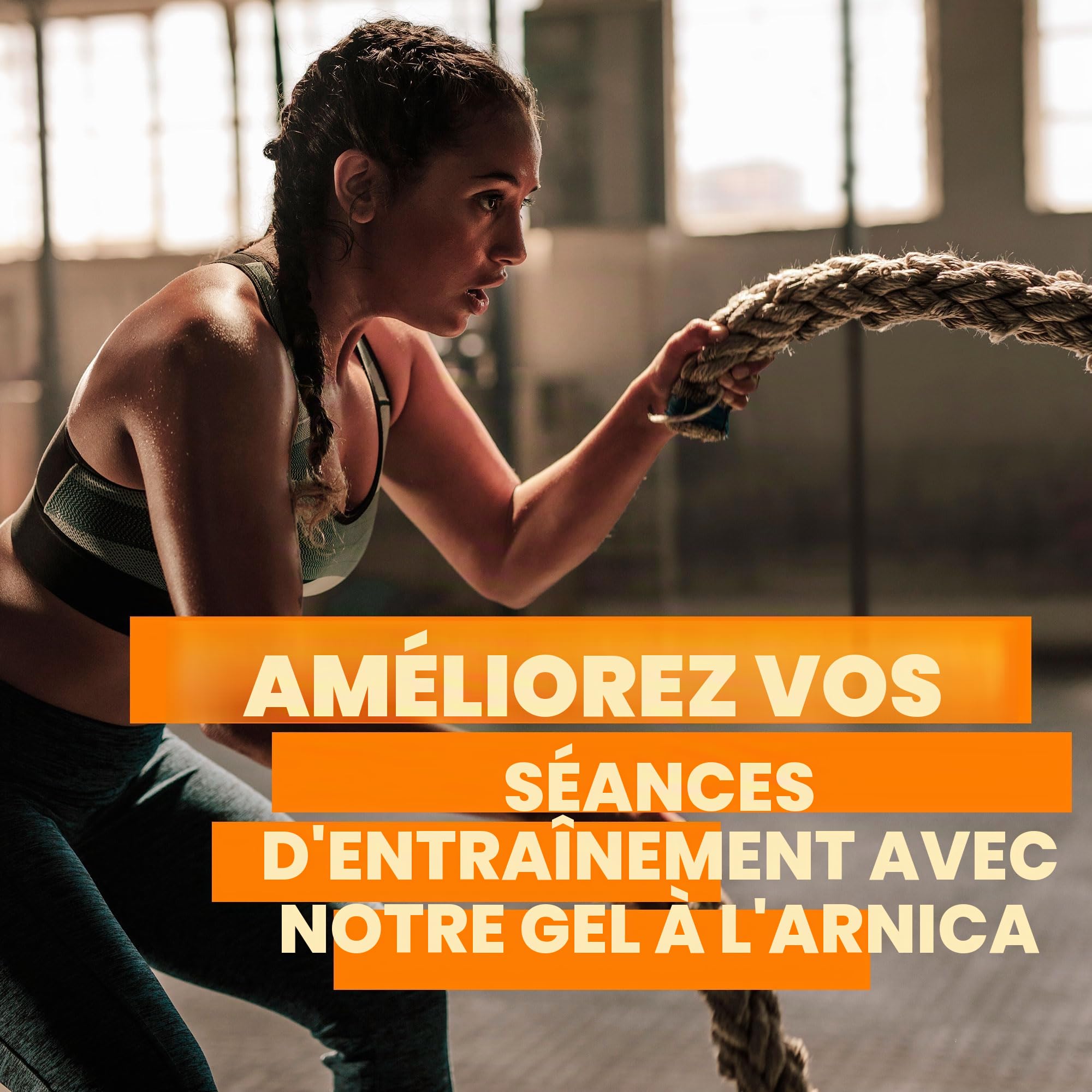 Gel Concentré Arnica, FORTE, 100% extrait d'Arnica BIO, Fatigue Articulaire, Gel de Massage Muscles, Articulations, Hydratant, Post-entraînement 2000 g