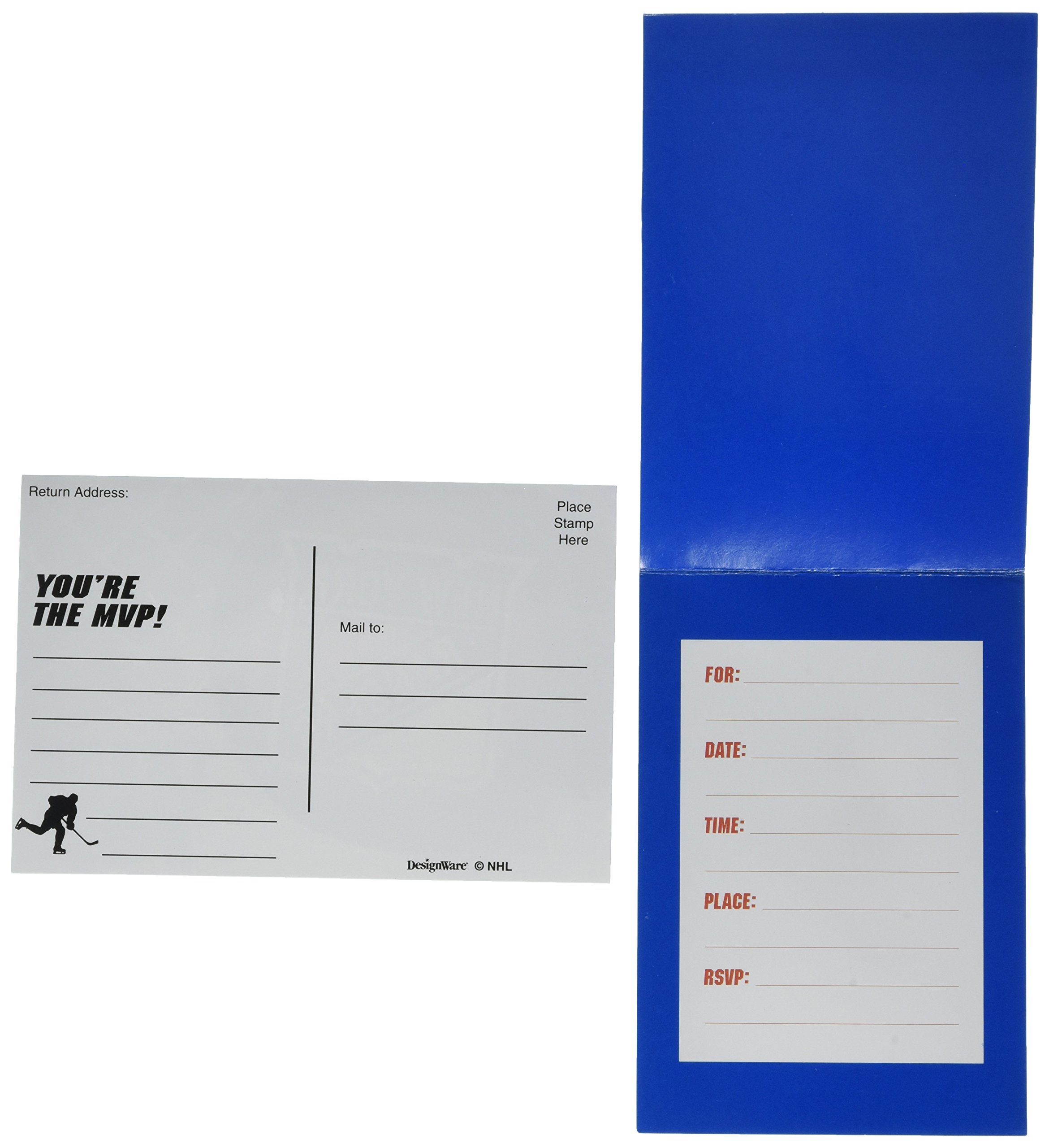 New York Rangers Invitation & Thank You Cards Set - 3 7/8