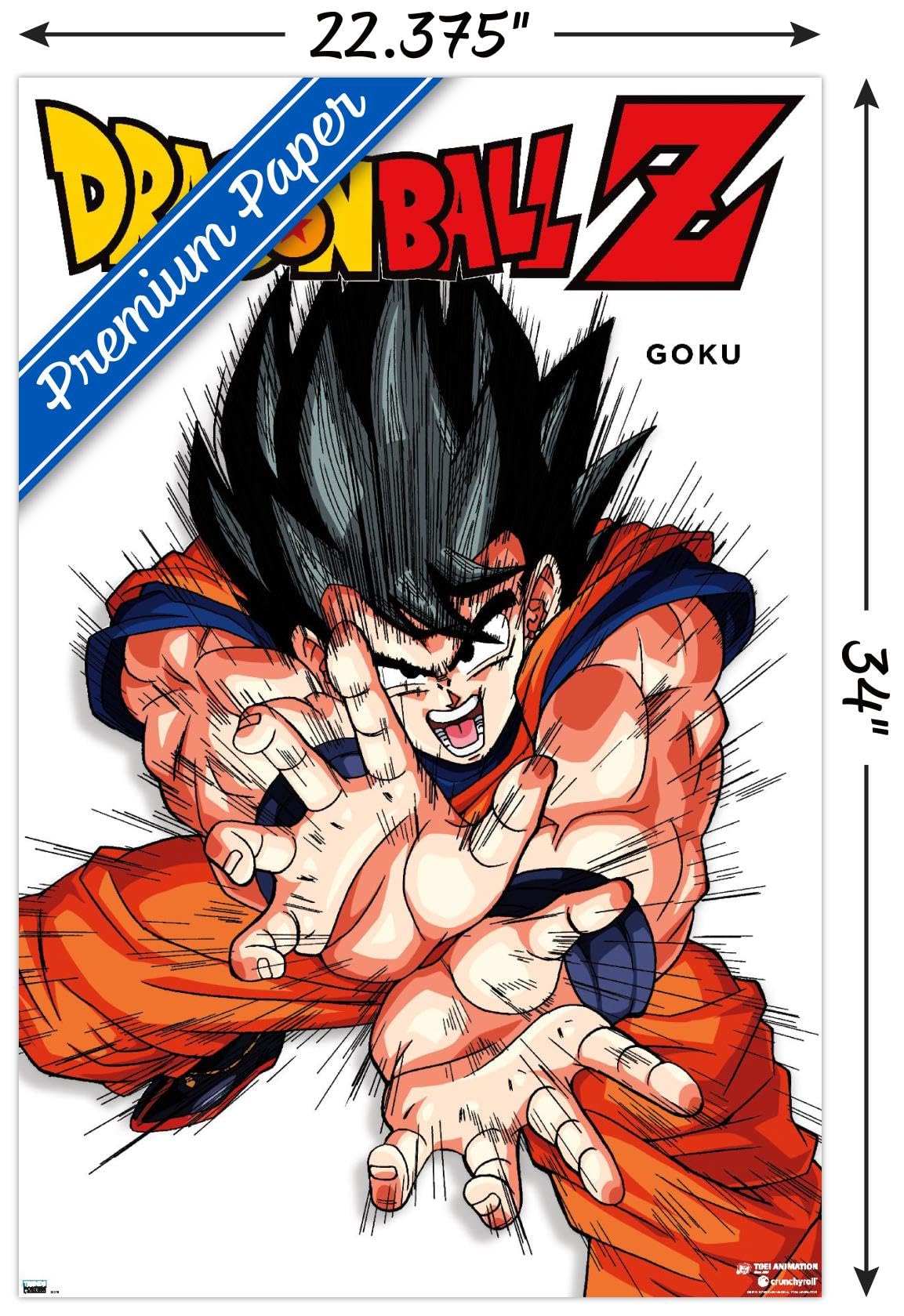 Amazon.com: Dragon Ball Z - Goku Feature Series Wall Poster, 34L