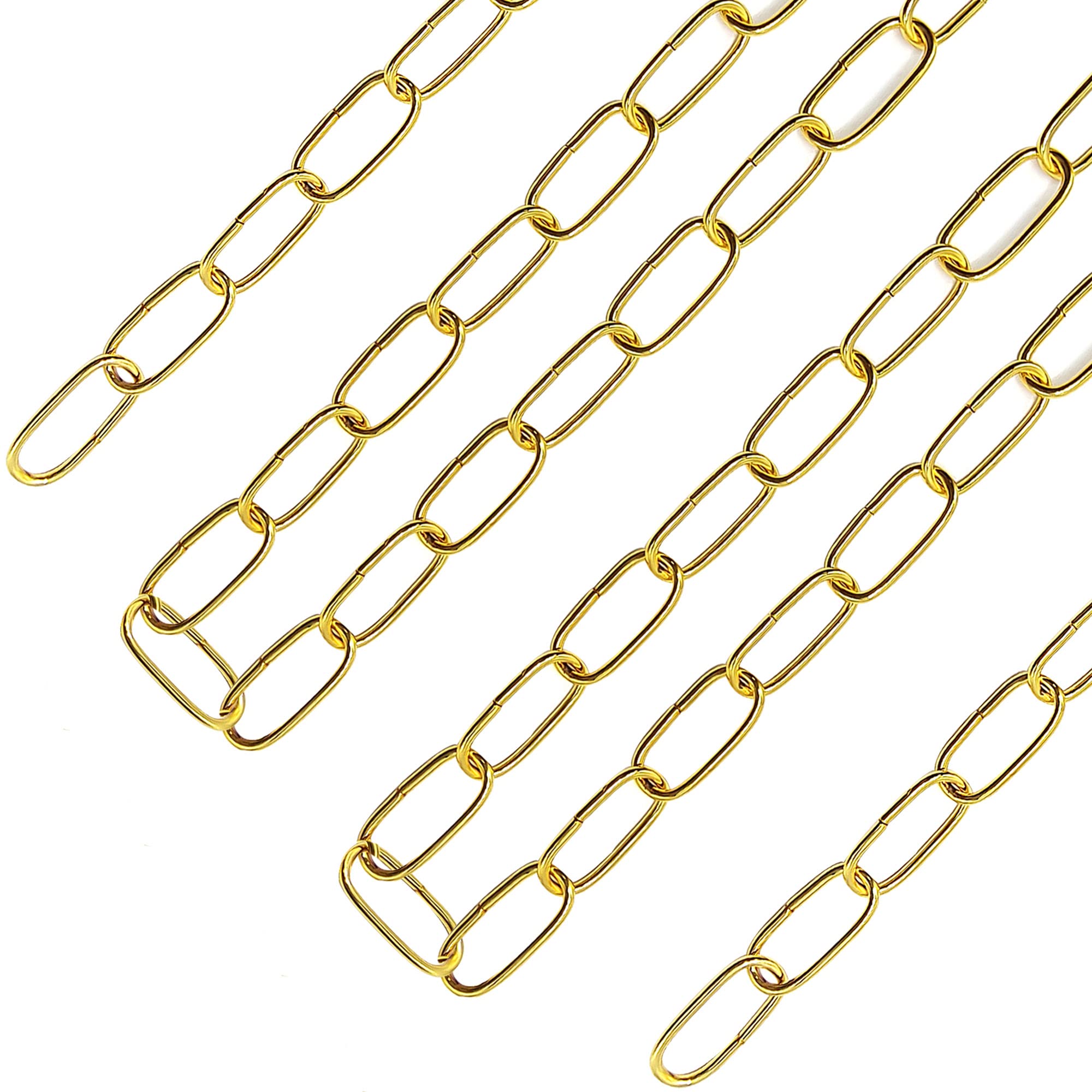 ECUDIS 20 Feet Gold Pendant Light Fixture Chain
