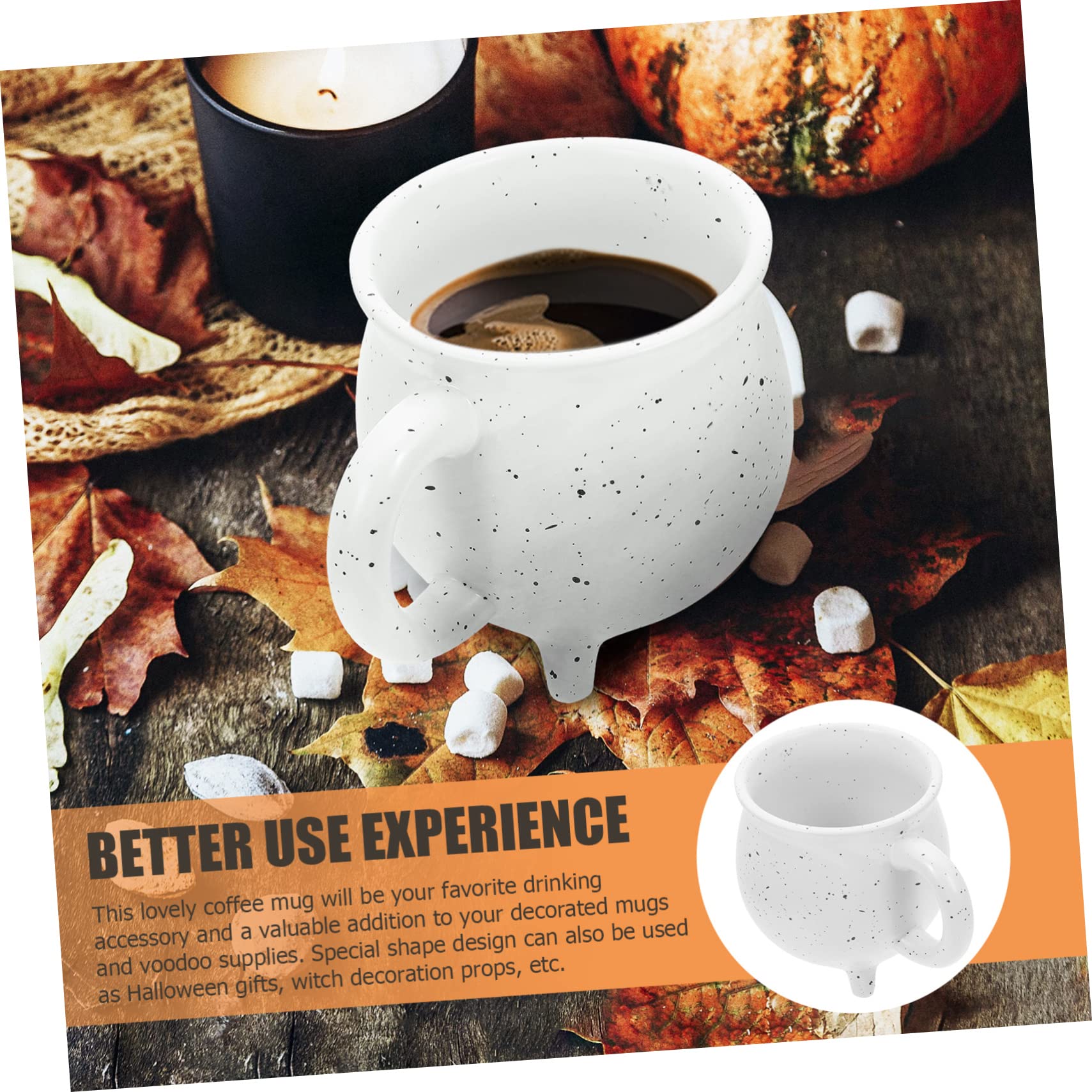 TOPBATHY 3 Tazze A Forma Di Calderone Per Caffè Tè Halloween Tazze Decorative Per La Famiglia E Gli Amici