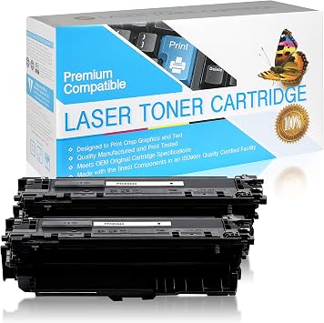 Compatible Toner Cartridge Replacement for HP 646X / CE264X Black,2 Pack