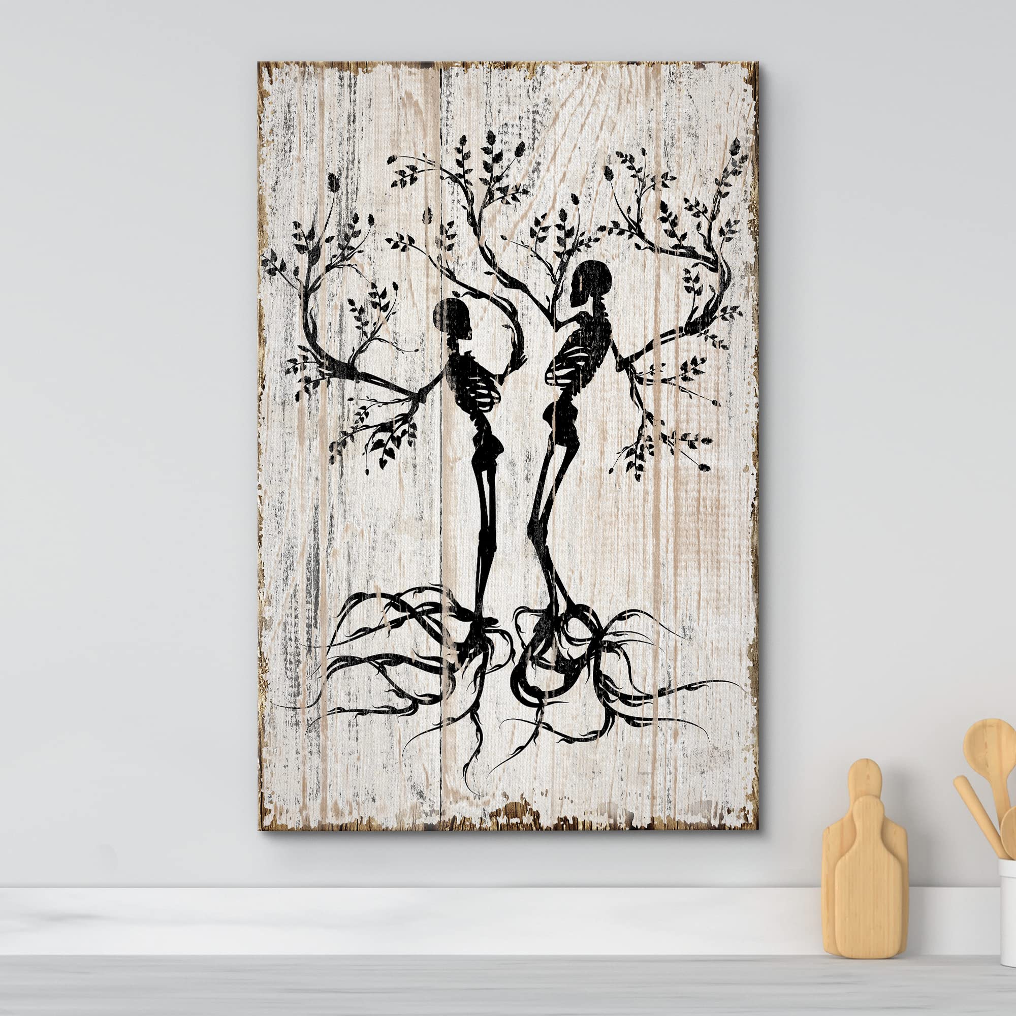 レア/SKOLOCT/CANVAS/ART/3 Amazon.com: wall26 Canvas Print Wall Art Spooky Skeleton Tree