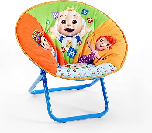 Miniatura 24 de Nickelodeon Blues Clues Silla para platillos plegable para niños de 19" con cojín, a partir de 3 años, poliéster Pistas de Blues,Cocomelon,Casa de