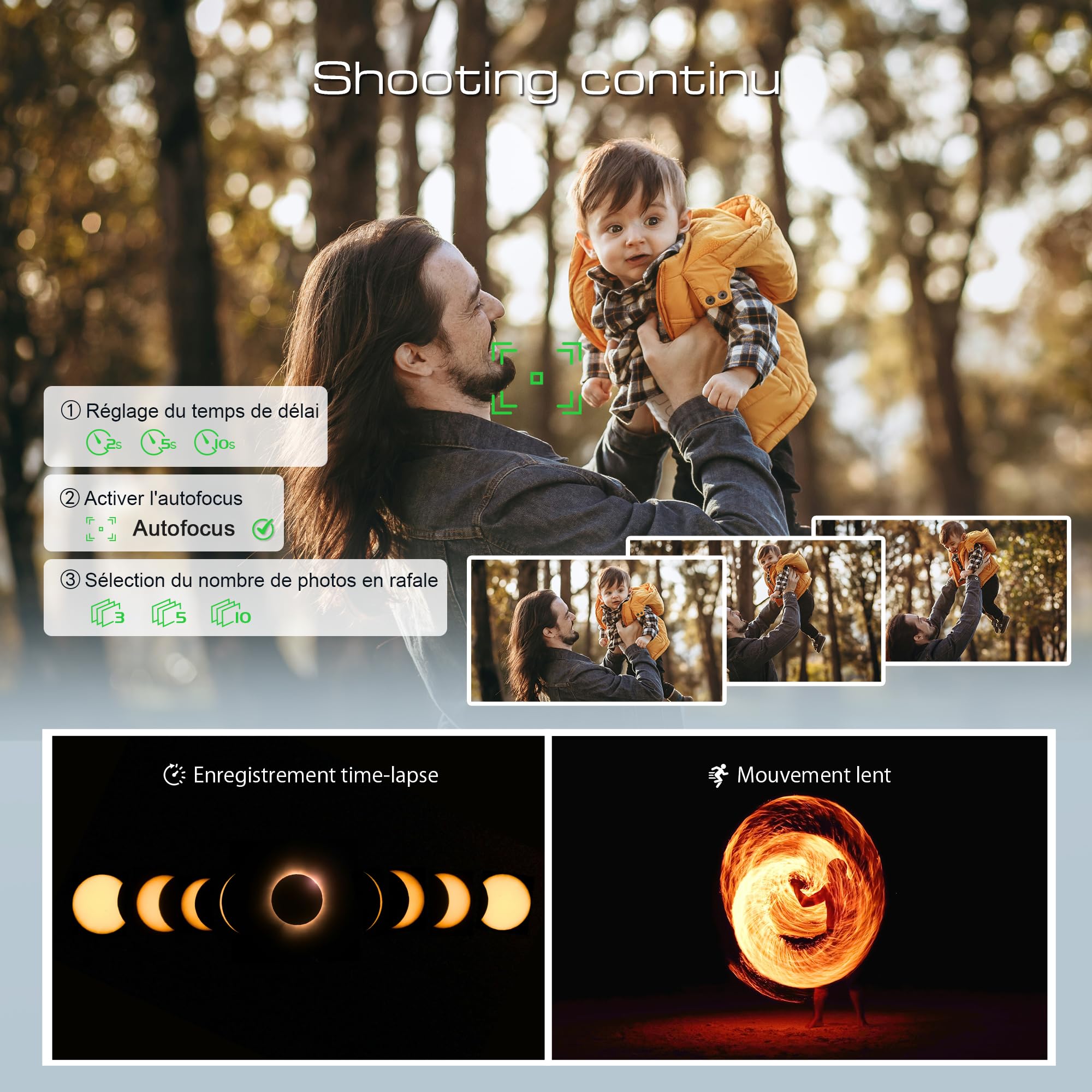 Appareil Photo numérique 5K 64MP caméra de WiFi vlogging