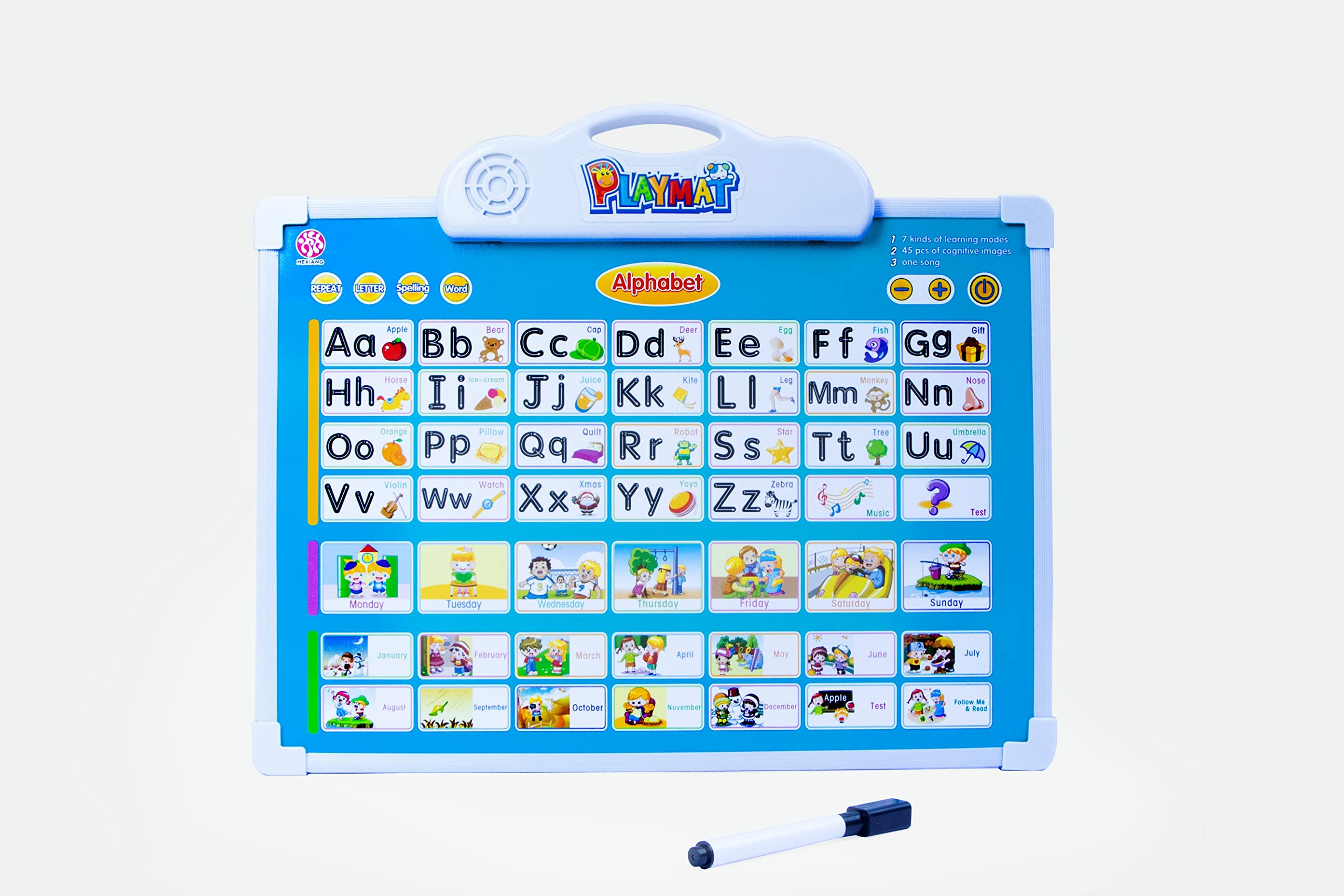 Smartcraft Musical Board for Alphabet Learning Toy Play Mat & Drawing with One Doodle Pen -(Multi Color) (B096F315Q4) Amazon Price History, Amazon Price Tracker