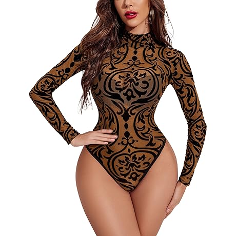 Avidlove Open Crotch Mesh Bodysuit