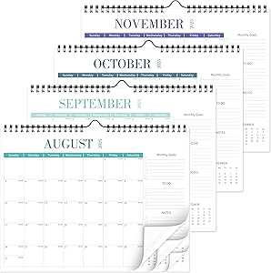 Kamoy Aesthetic Wall Calendar 20252026 Monthly Horizontal
