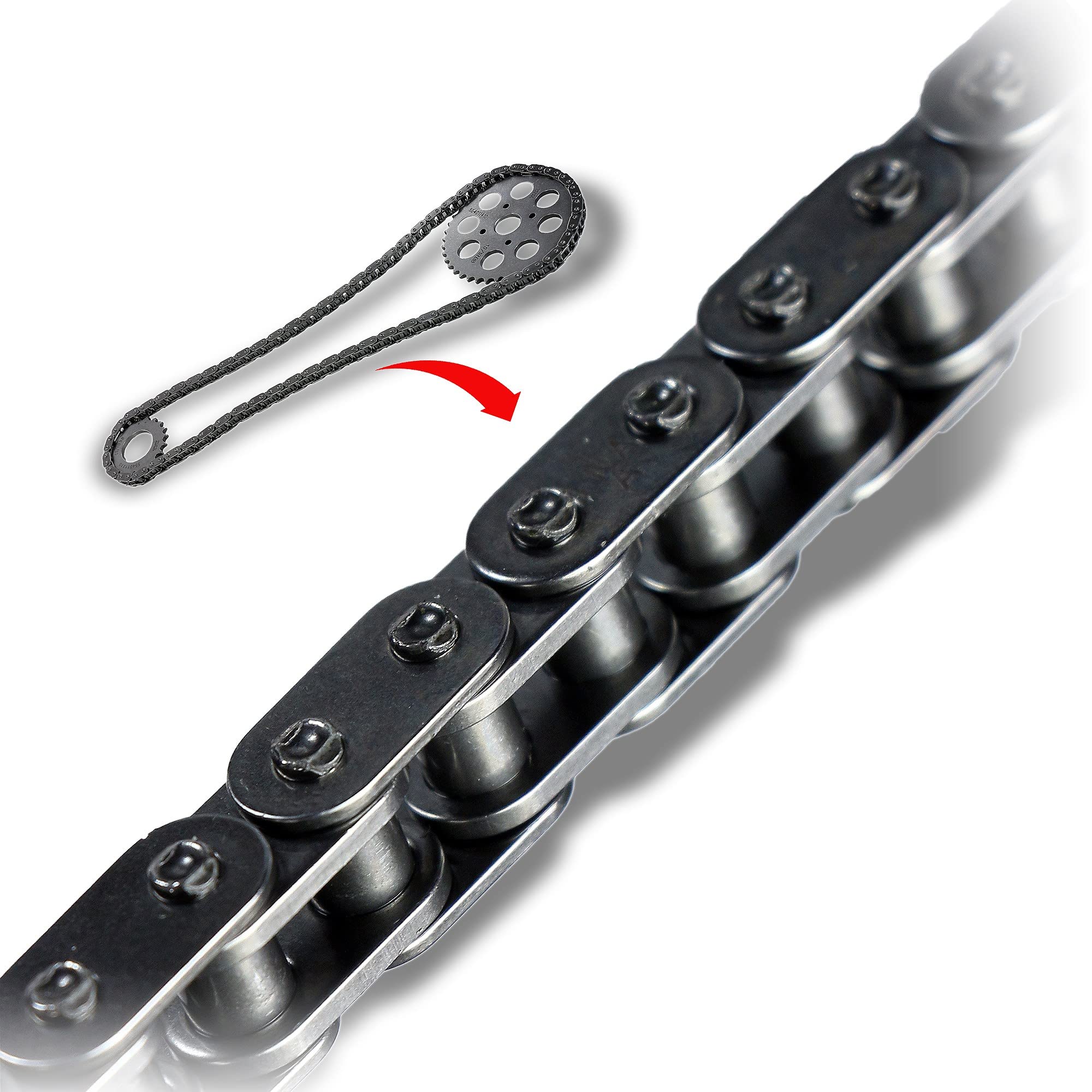 INA 559 0028 30 Kit catena distribuzione con paraolio-albero a gomiti con guarnizione carter distribuzione | Compatibile con: ALFA ROMEO MITO, CITROËN NEMO Großraumlimousine, NEMO Kasten/Großraumlimousine, FIAT 500, 500 C, 500L