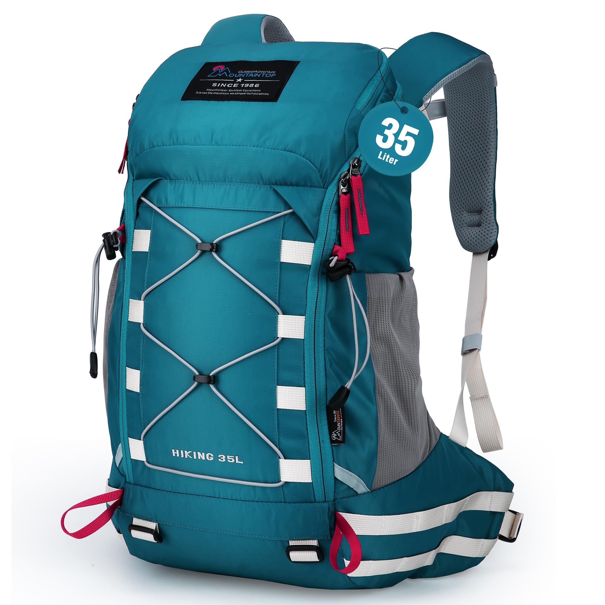 MOUNTAINTOP Hiking Backpack 35L Travel Backpack Lightweight Daypack for Men&Women Outdoor Camping