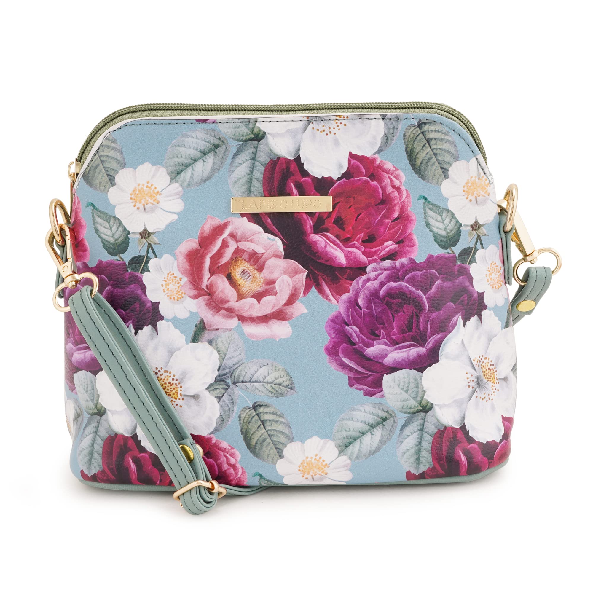 LAPIS O LUPO Women Flower Sling Bag (LLSL00105LT1 Turquoise) (B0BP8HBDZ2) Amazon Price History, Amazon Price Tracker