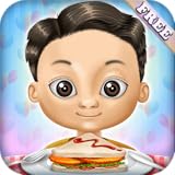 Restaurante prepara la comida: hamburguesas, pinchos de barbacoa, helados y bebidas ! juego educativo para niños y niñas - GRATIS