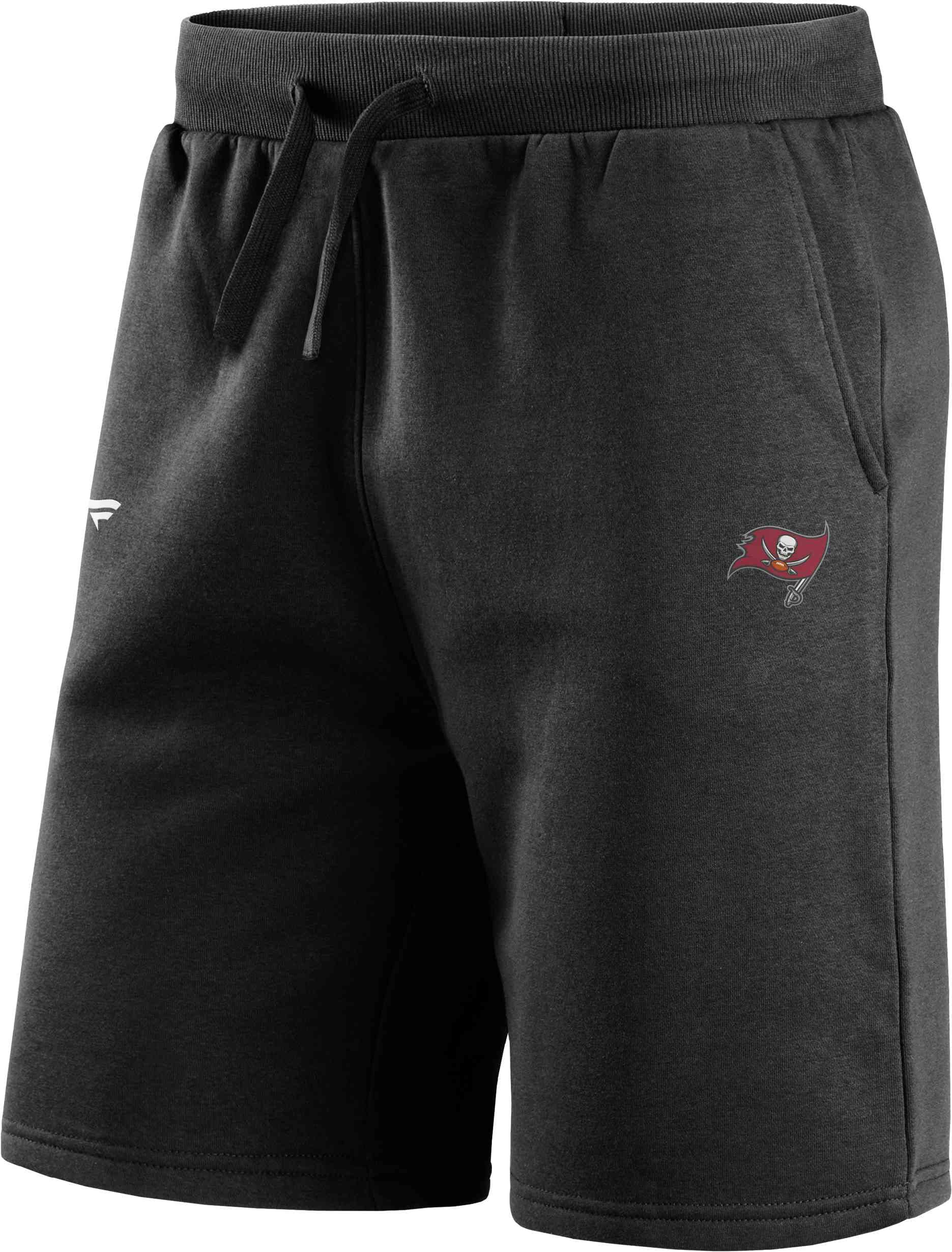Fanatics Unisex Black - Nfl Tampa Bay Buccaneers Primary Logo Fleece Shorts Colour L