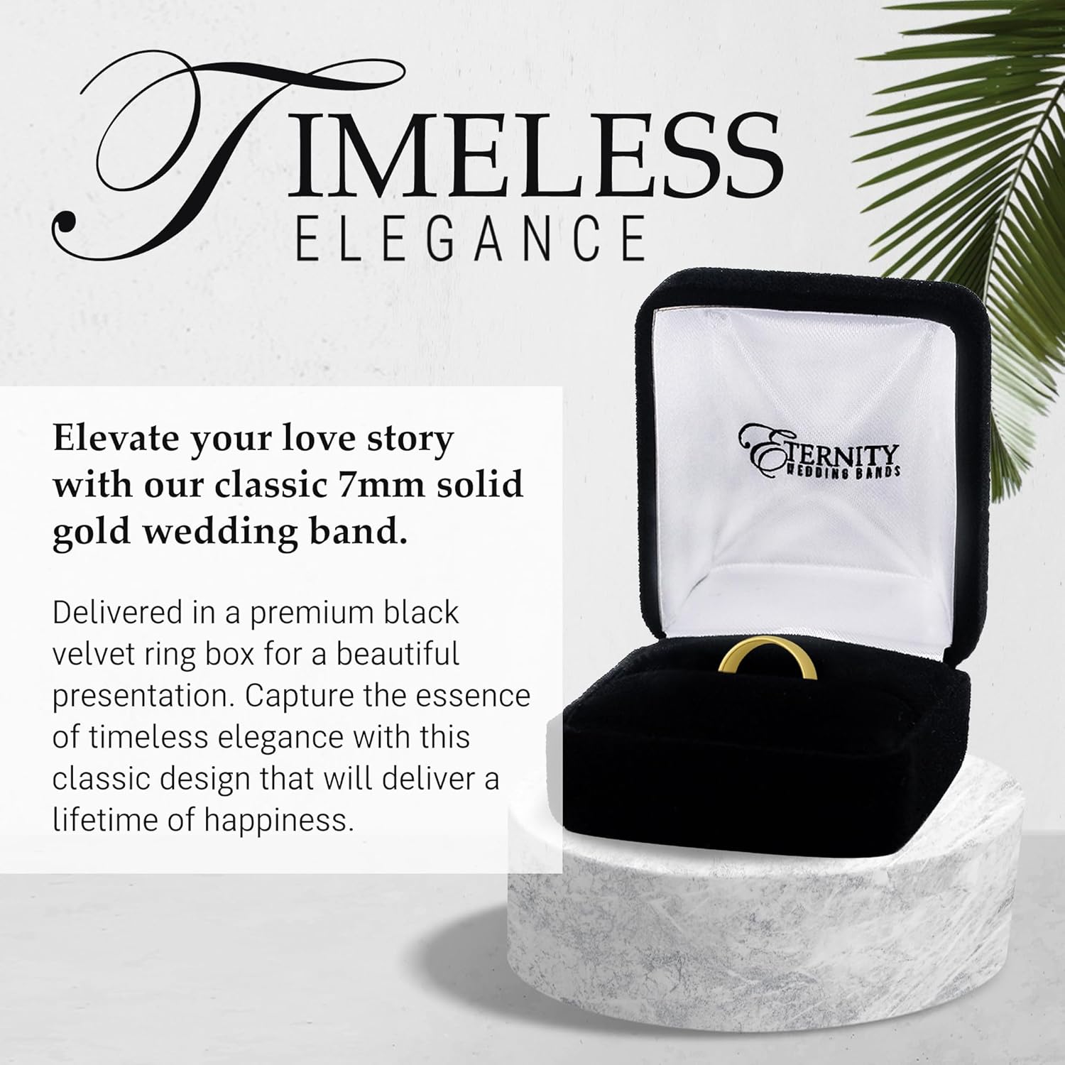 7mm Solid Gold Wedding Bands for Women or Men, 10k or 14k Gold Rings, Comfort Fit Womens and Mens Wedding Ring - Premium Collection from EWB - Image 6