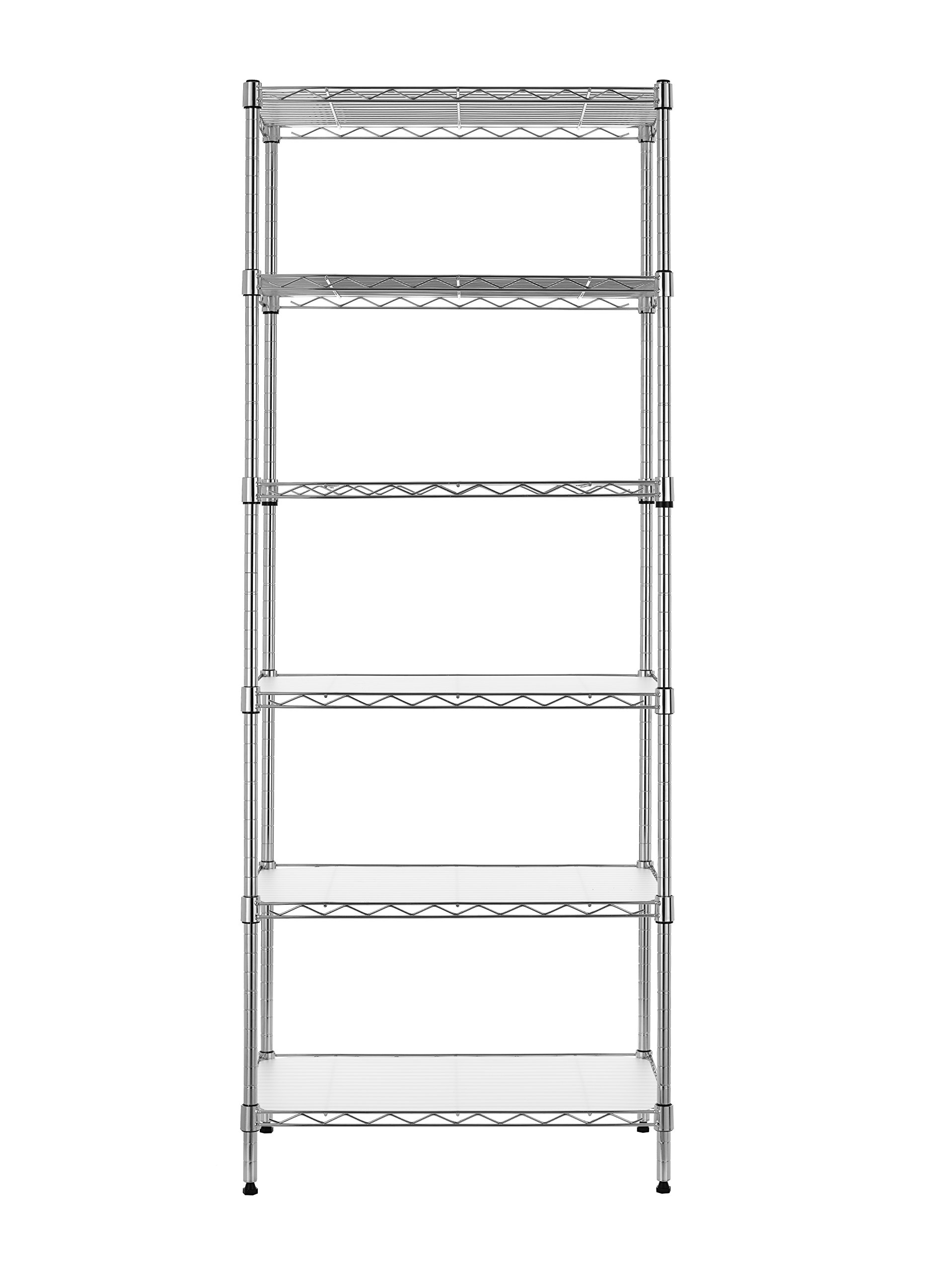 Finnhomy 6Tier Wire Shelving Unit Adjustable Steel Wire Rack Shelving