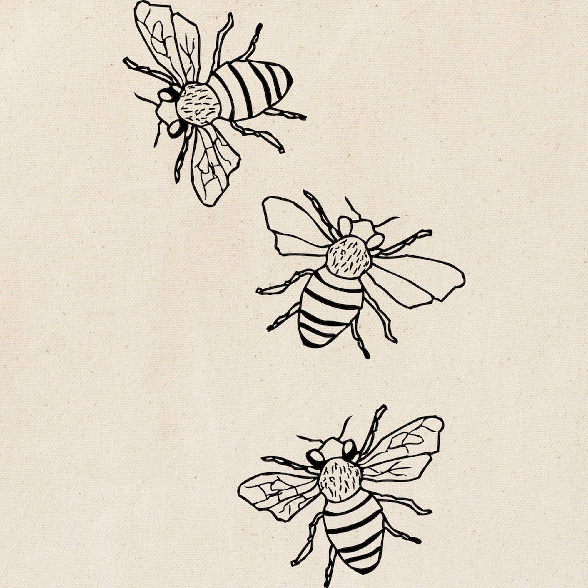 CafePress Honey Bees Tote Bag Reusable Natural Beige Canvas Shopping Bag