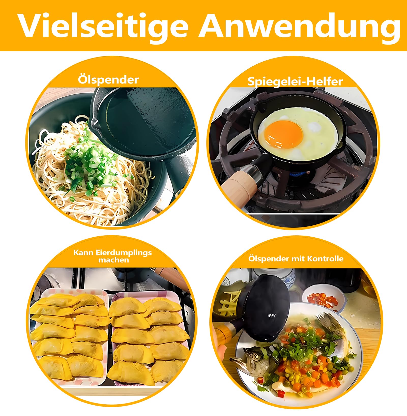 Mini Pfanne Antihaftbeschichtete Kleine Ø 11 cm, Induktion Antihaft Pfanne Spiegeleipfanne, Eierpfanne, Hitzebeständig, Antihaftbeschichtet, Tragbar, für Kochen Camping, Induktionsherd