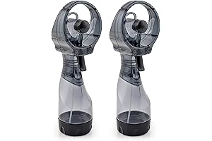 Compact Portable Personal Air Cooling Mini Handheld Misting Battery Operated Cooling Fan 2 Pack