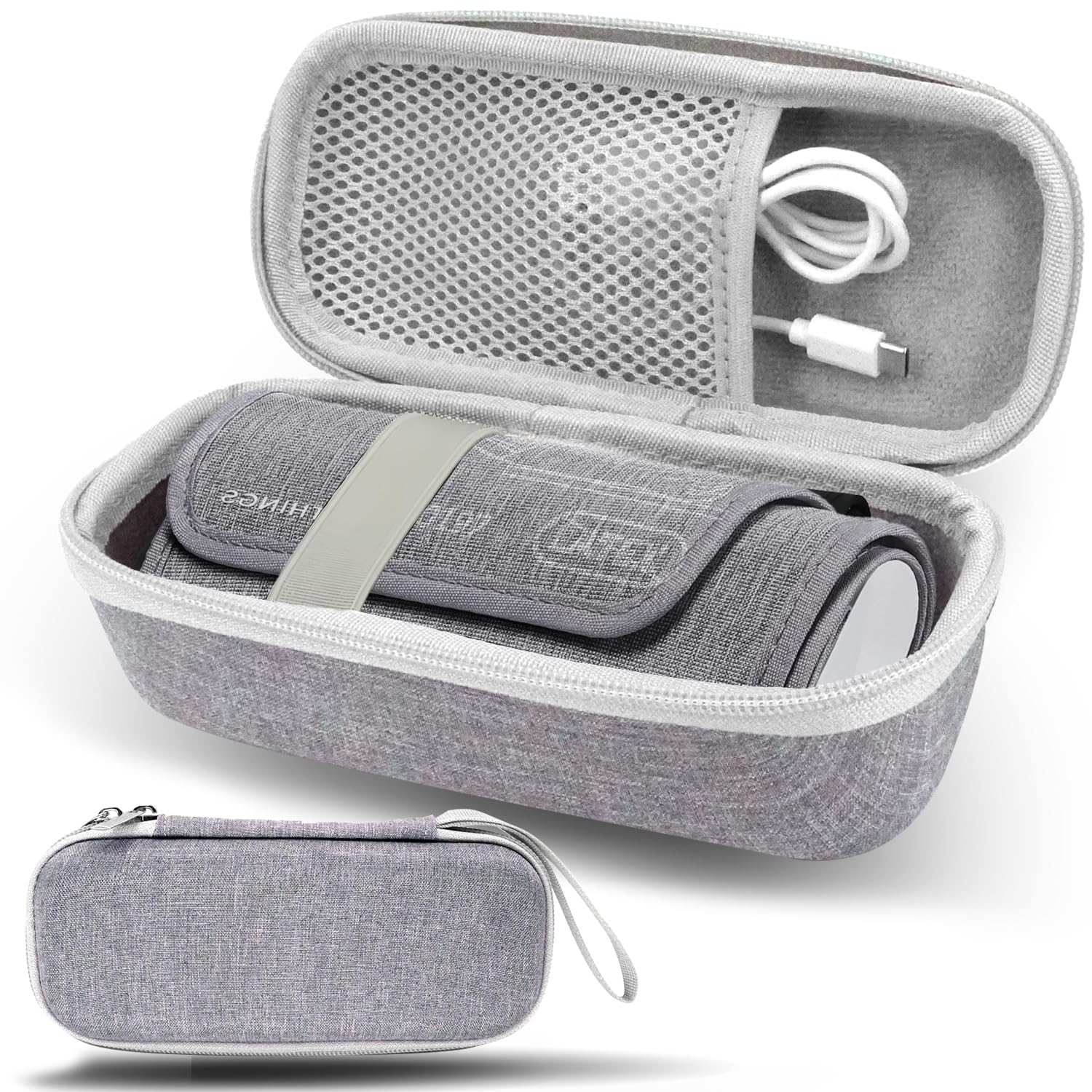 Custodia rigida da trasporto per Withings BPM Connect, custodia da viaggio per Withings Digital Blood Pressure Cuff Machine, BP Monitor Hard Shell, solo custodia grigia