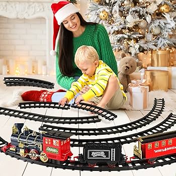 Amazon.com: Shemira Christmas Train Set, Train Toys for Boys