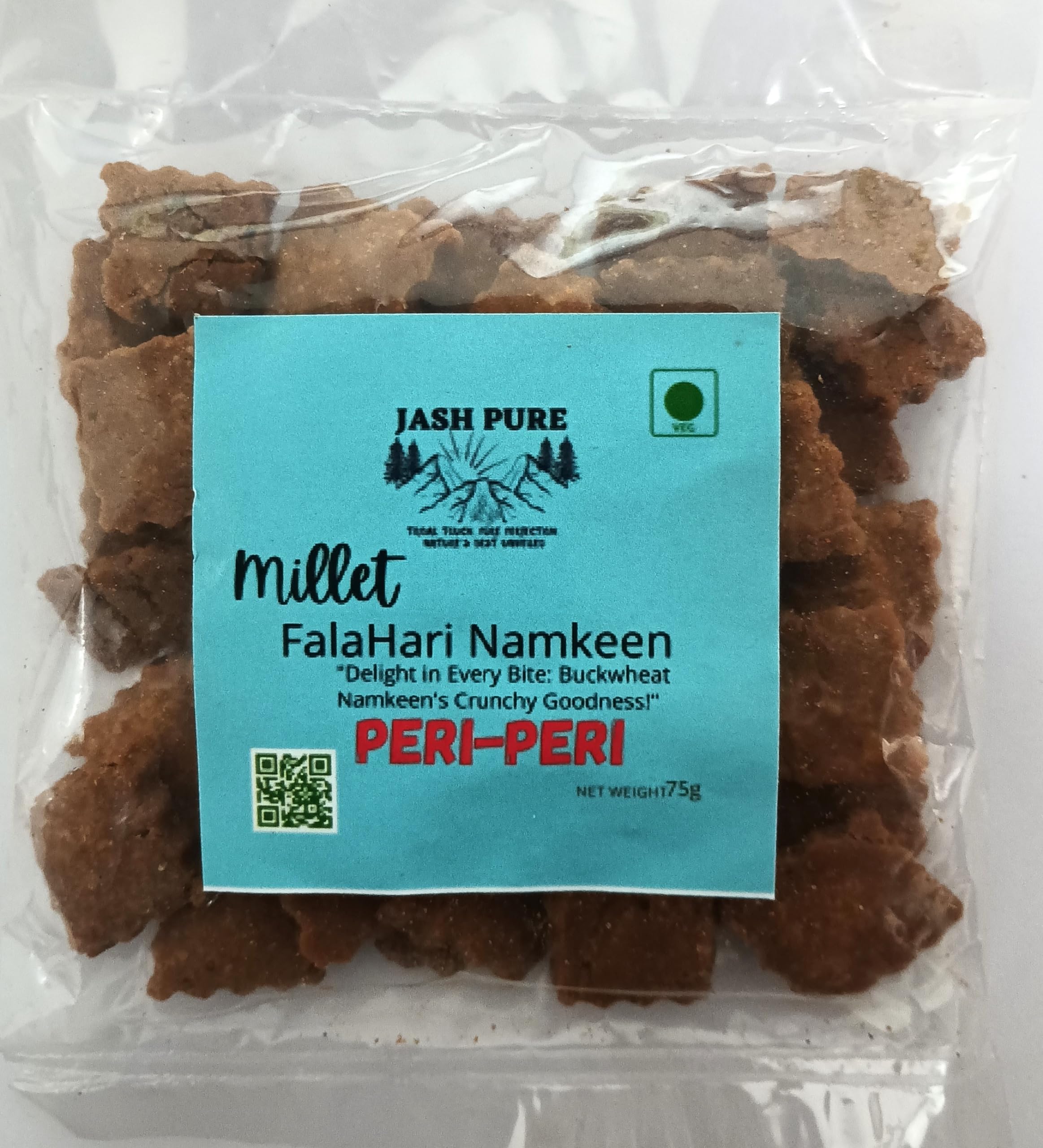 MILLET Buckwheat(Fagopyrum esculentum) Falahari Namkeen (Peri Peri) By Jashpure