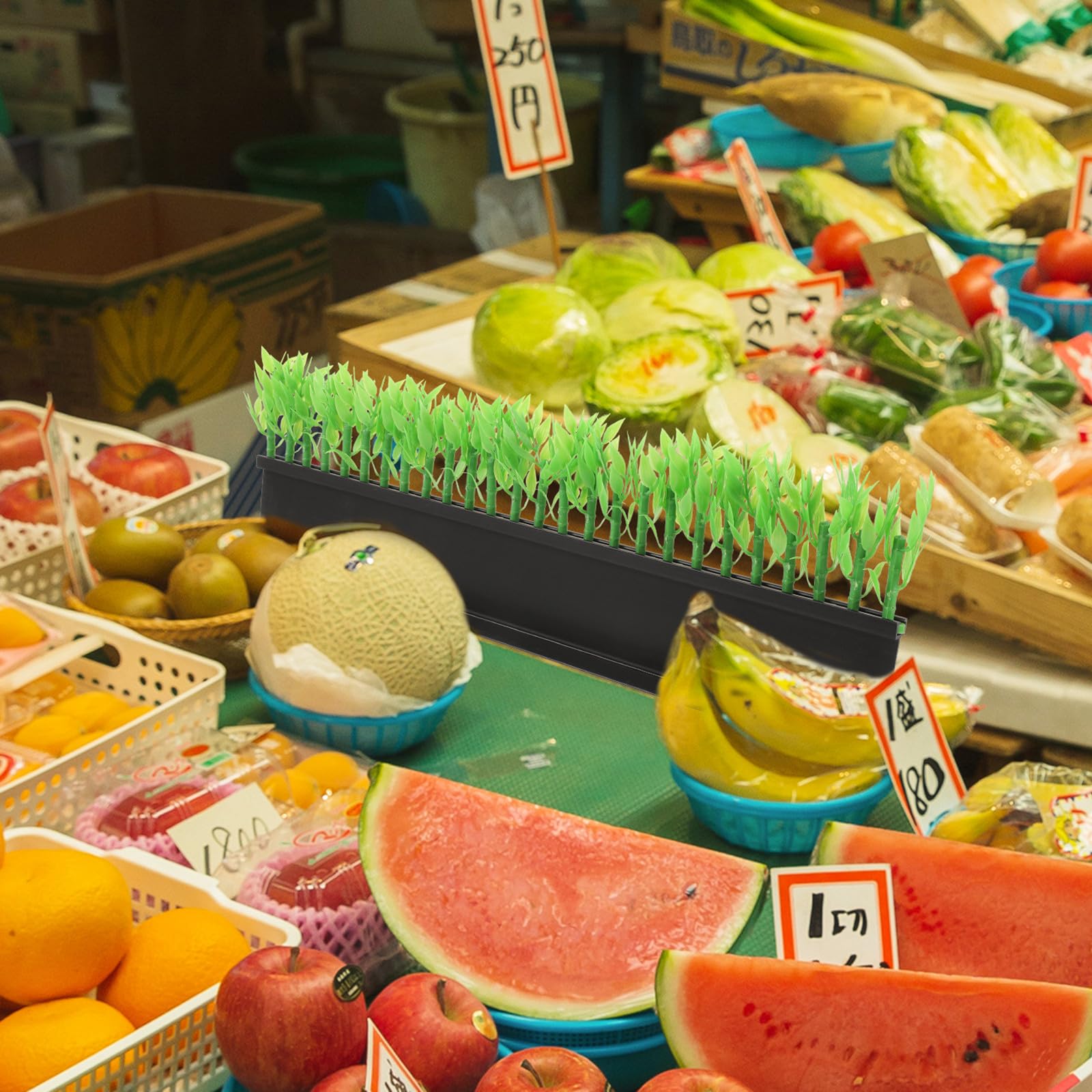 SHINEOFI PVC Regaltrennwand L-förmig mit Glatter Oberfläche für Frische Lebensmittel und Fleischabteilung zur Effizienten Warenorganisation im Supermarkt