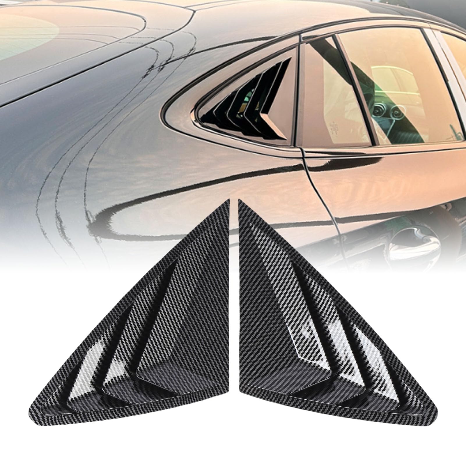 Coppia Finestrino Laterale Posteriore Trim Spoiler Per VW Golf 5 Golf 6 Golf 7 MK5 MK6 MK7 MK7.5 2003-2020 Finestra Otturatore Copertura Feroia prese d'aria 34 Coppia Finestrino Laterale Posteriore Trim Spoiler Per VW Golf 5 Golf 6 Golf 7 MK5 MK6 MK7 MK7.5 2003-2020 Finestra Otturatore Copertura Feroia prese d'aria 34