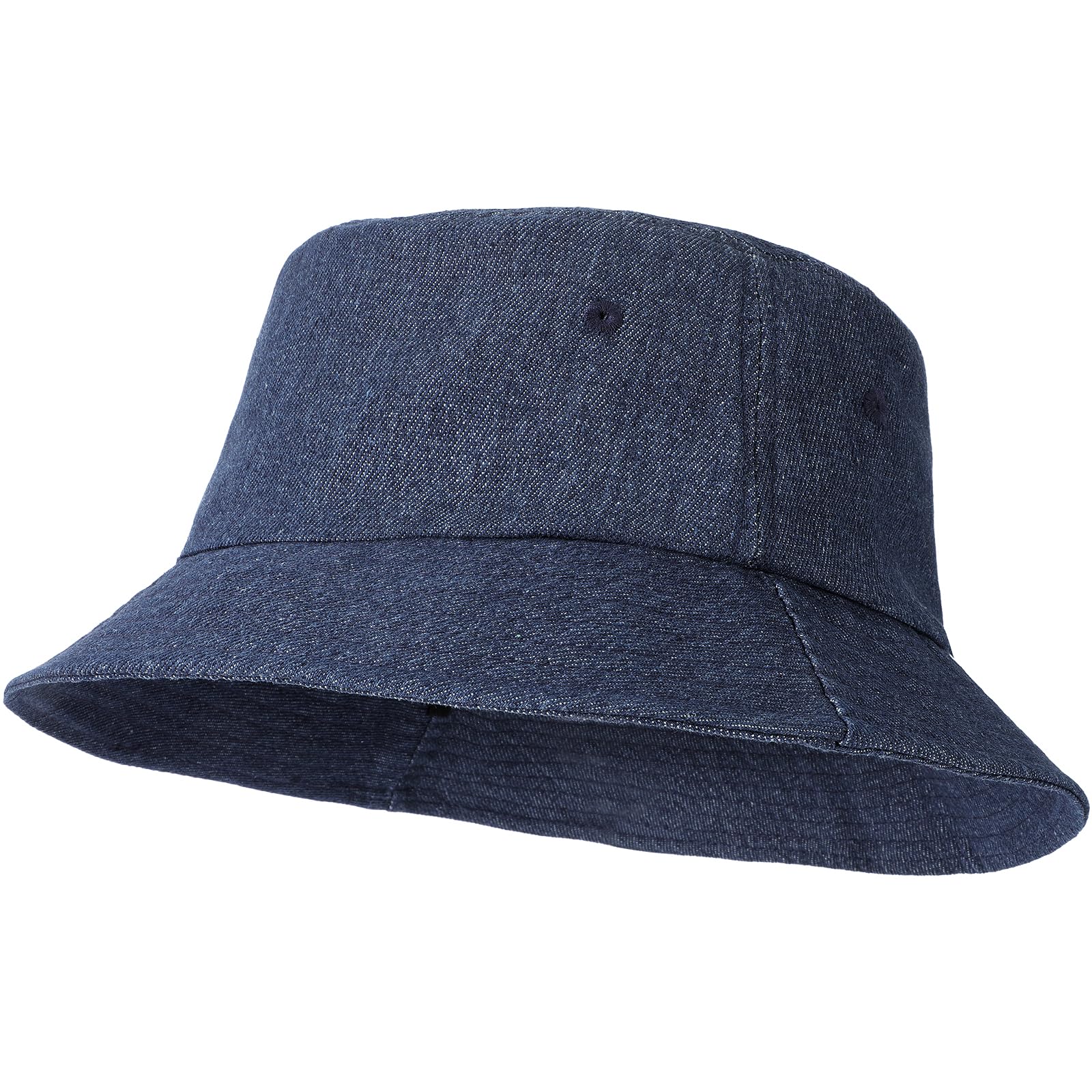AYPOW Sombrero de Pescador XX-Large Unisex, Grande Algodón Vaquero Lavado Plegables Sombrero de Sol al Aire Libre, Gorra de Pesca Bucket Hat Senderismo al Aire Libre Viajes Hombres Mujeres, 57-65cm